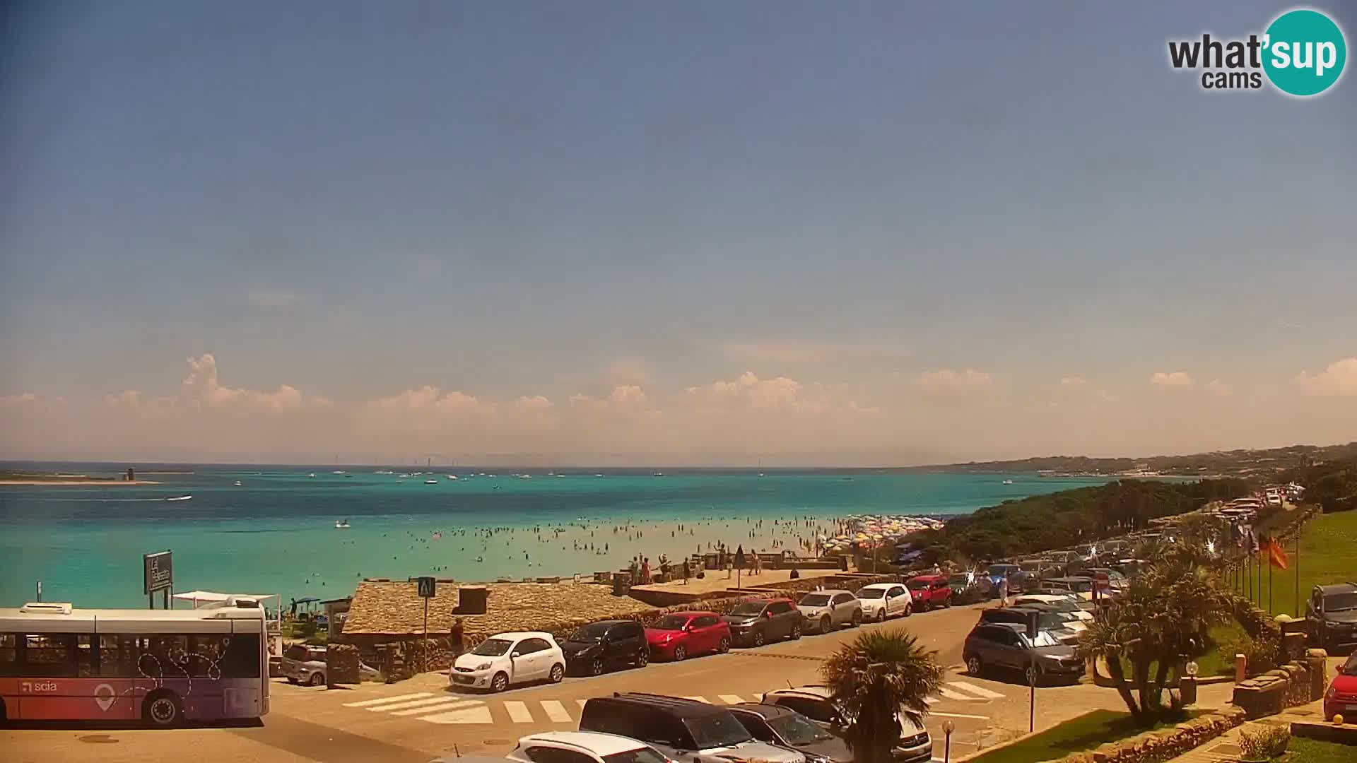 Stintino Webcam en direct Plage de La Pelosa – Sardaigne – Italie
