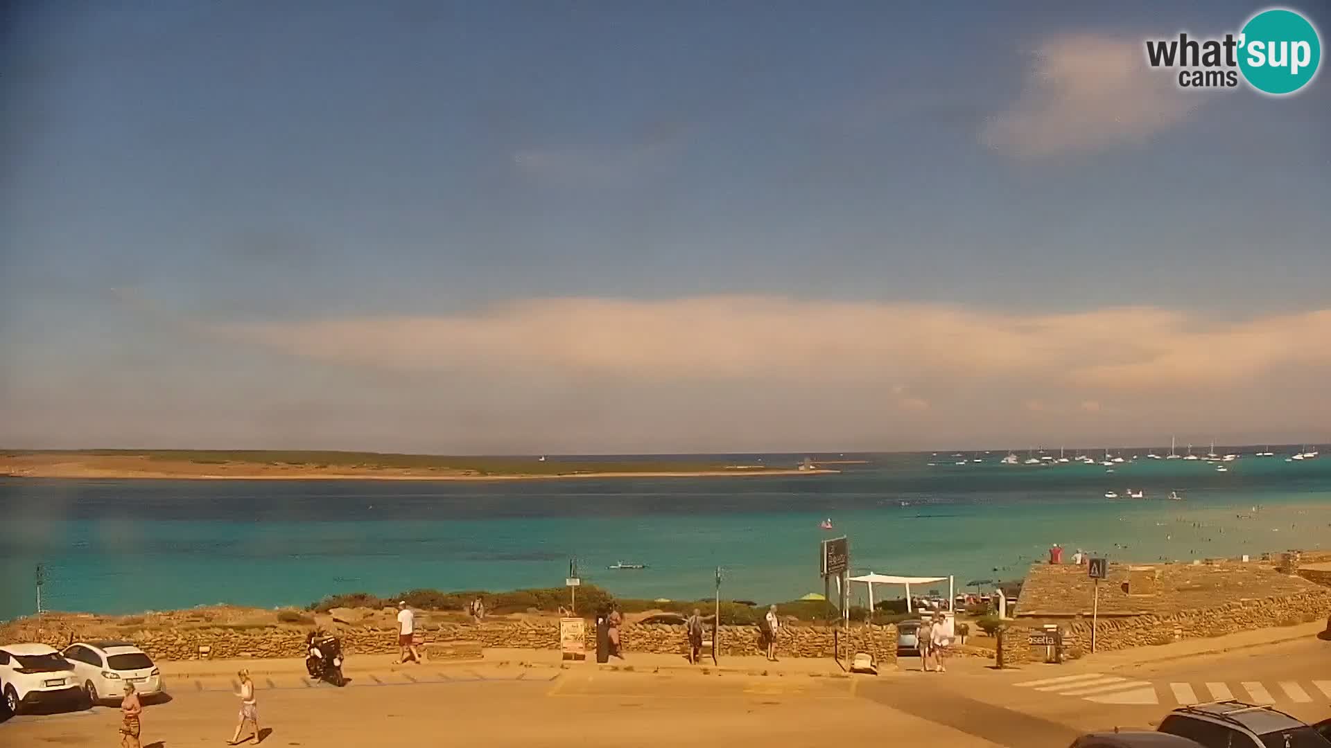 Capo Falcone spletna kamera Stintino – Plaža La Pelosa