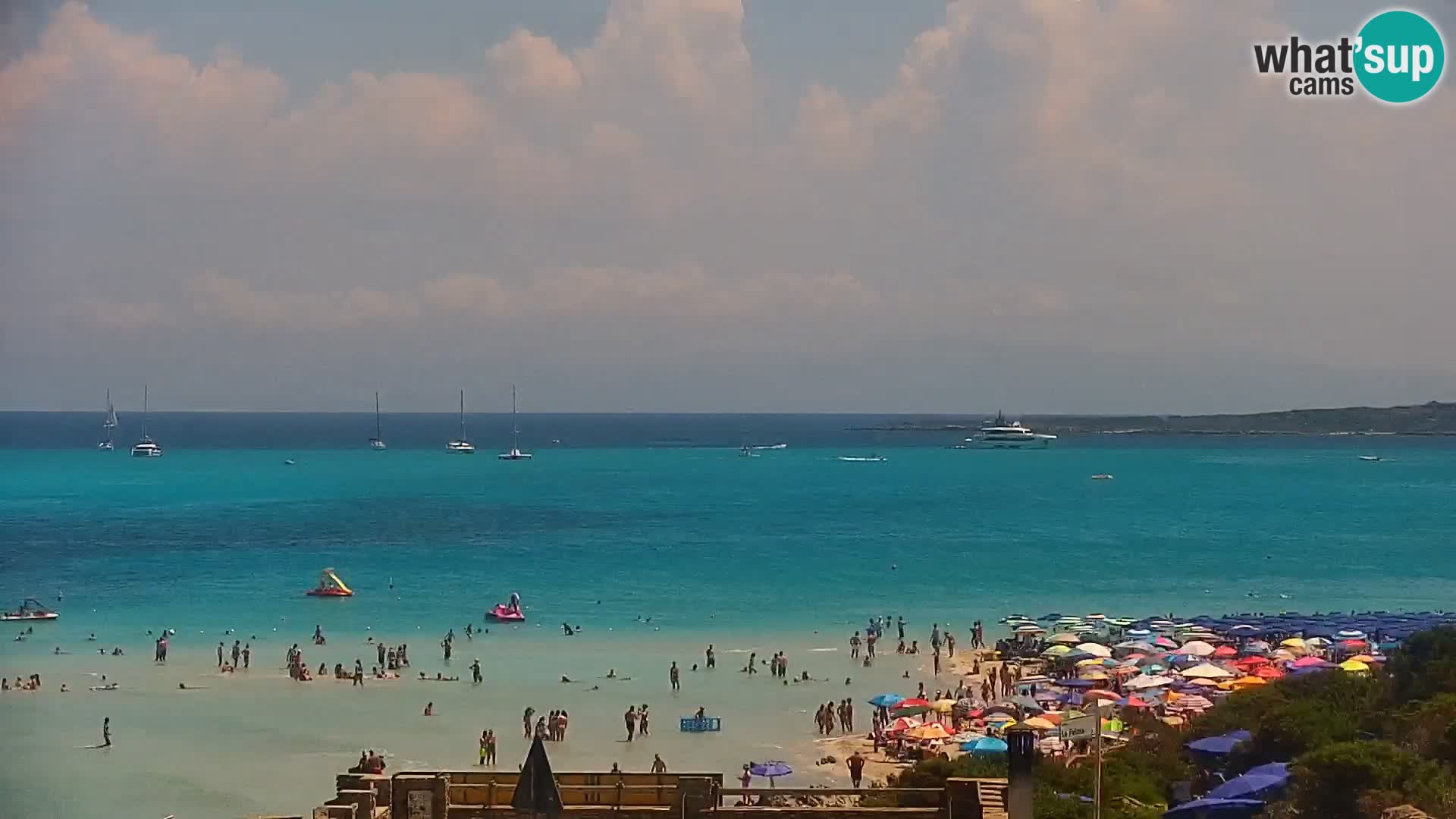 Capo Falcone livecam Stintino – La Pelosa Strand
