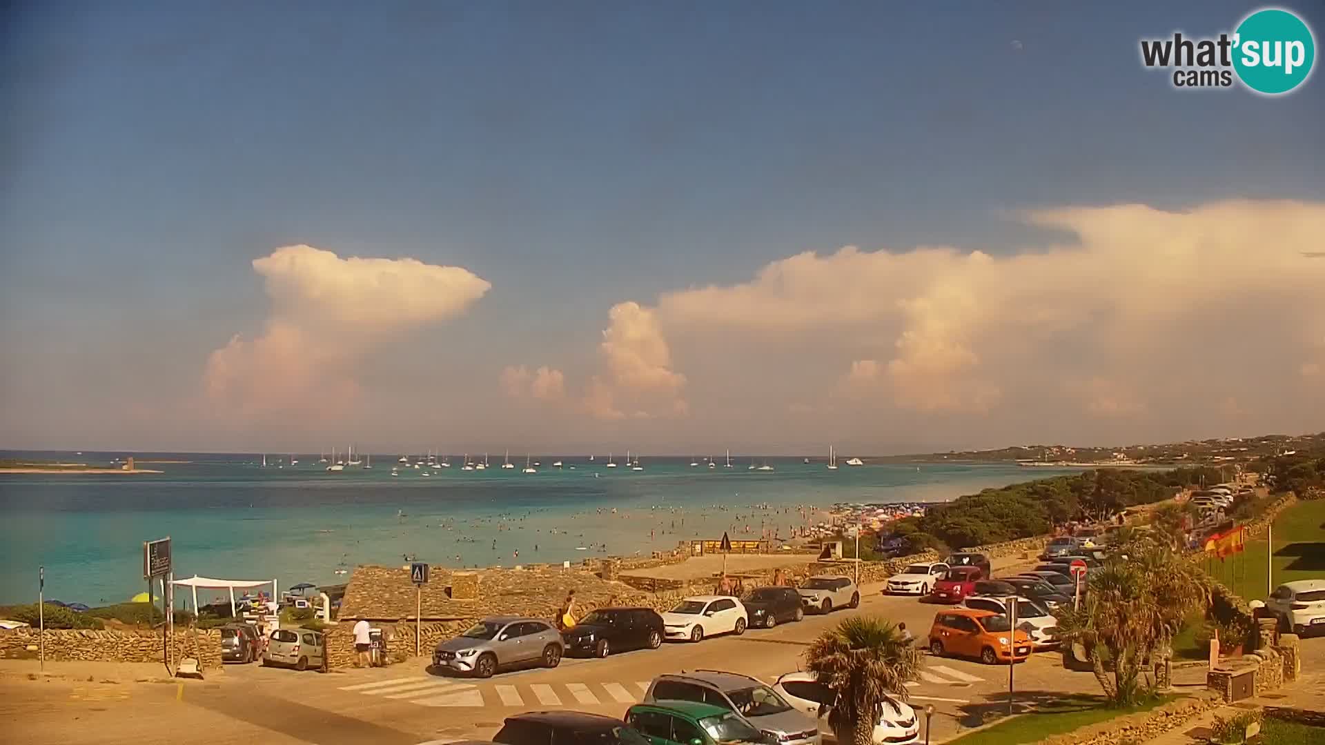 Capo Falcone spletna kamera Stintino – Plaža La Pelosa