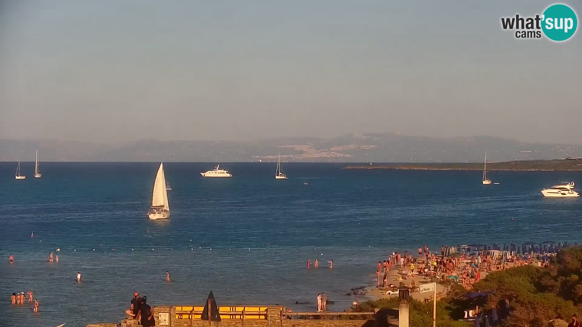 Capo Falcone spletna kamera Stintino – Plaža La Pelosa