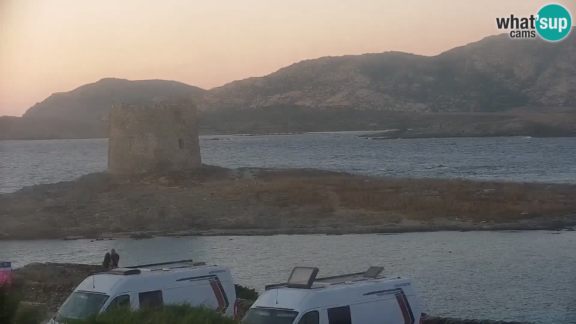 Capo Falcone spletna kamera Stintino – Plaža La Pelosa