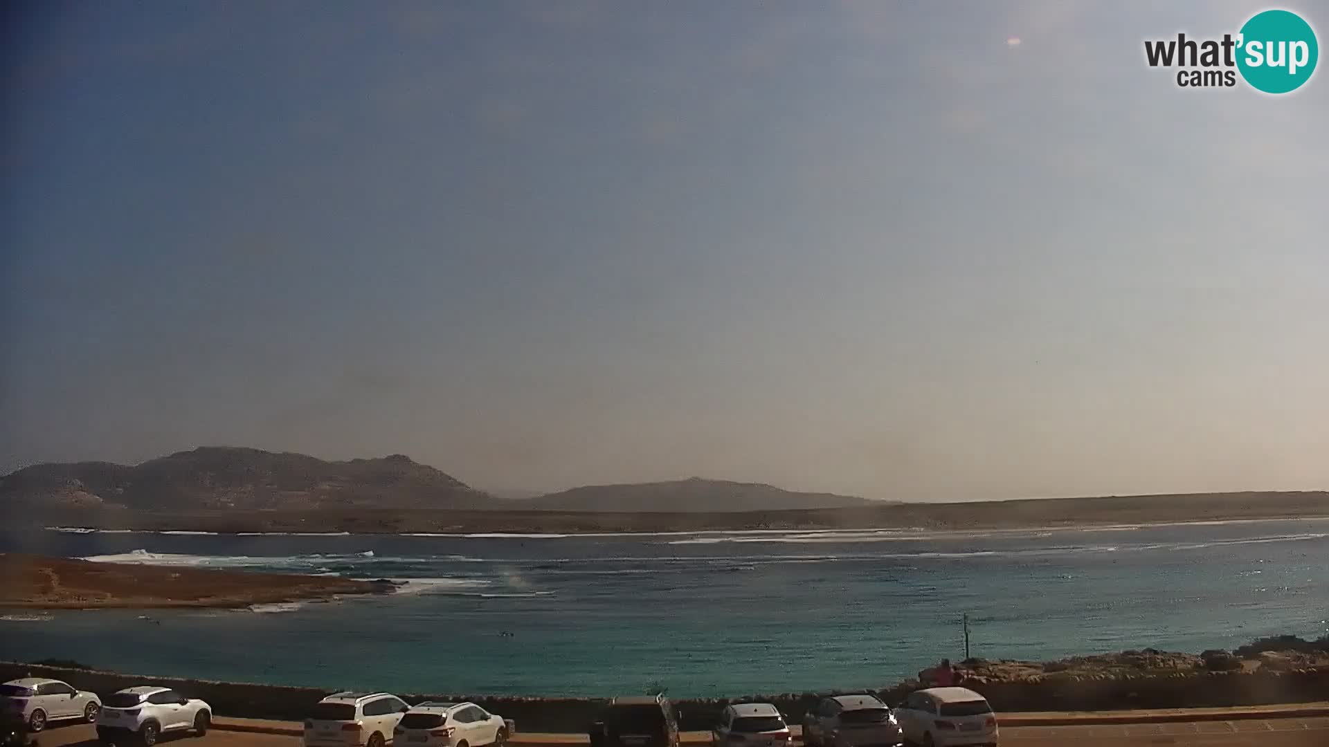 Stintino Spletna kamera v živo Plaža La Pelosa – Sardinija – Italija