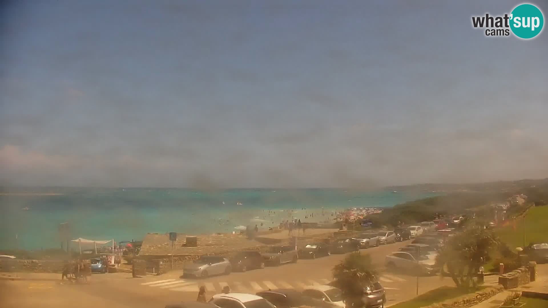 Stintino Spletna kamera v živo Plaža La Pelosa – Sardinija – Italija