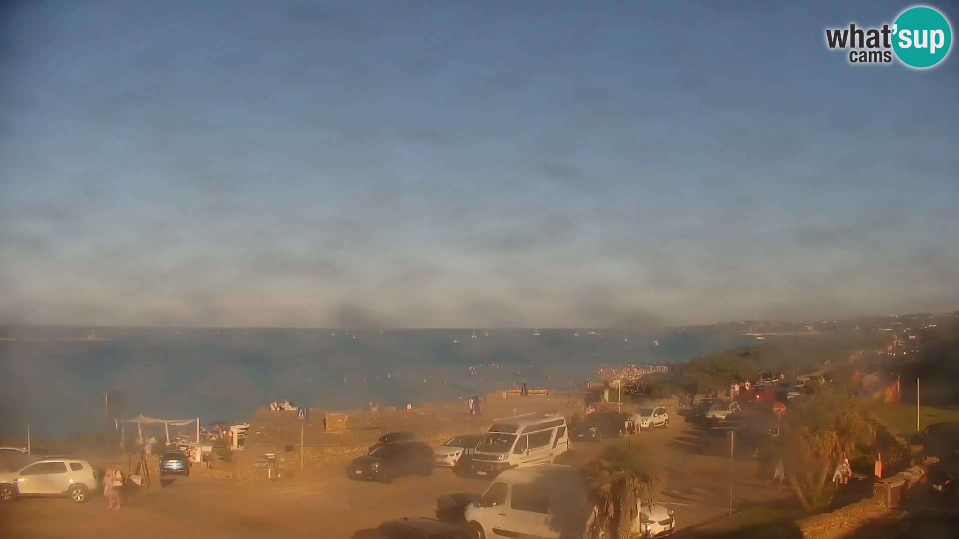 Stintino Spletna kamera v živo Plaža La Pelosa – Sardinija – Italija