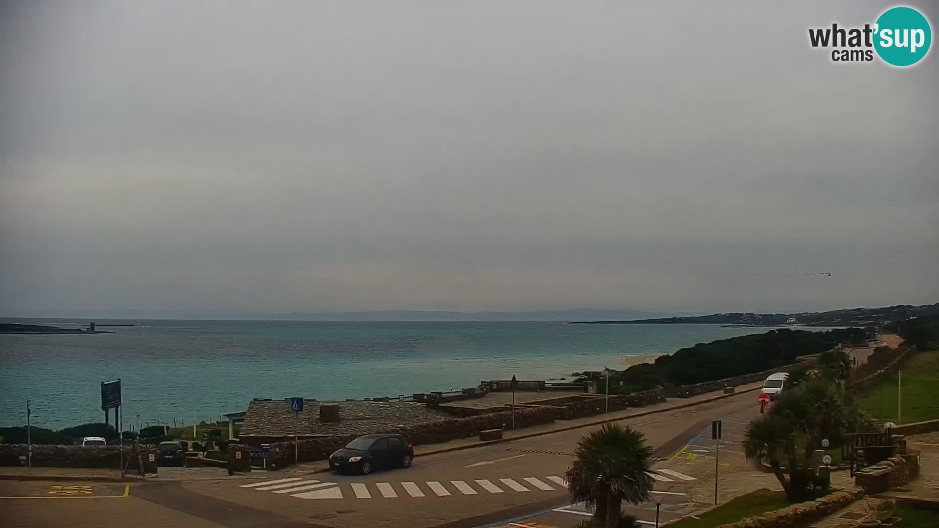 Stintino Web kamera uživo plaža La Pelosa – Sardinija – Italija