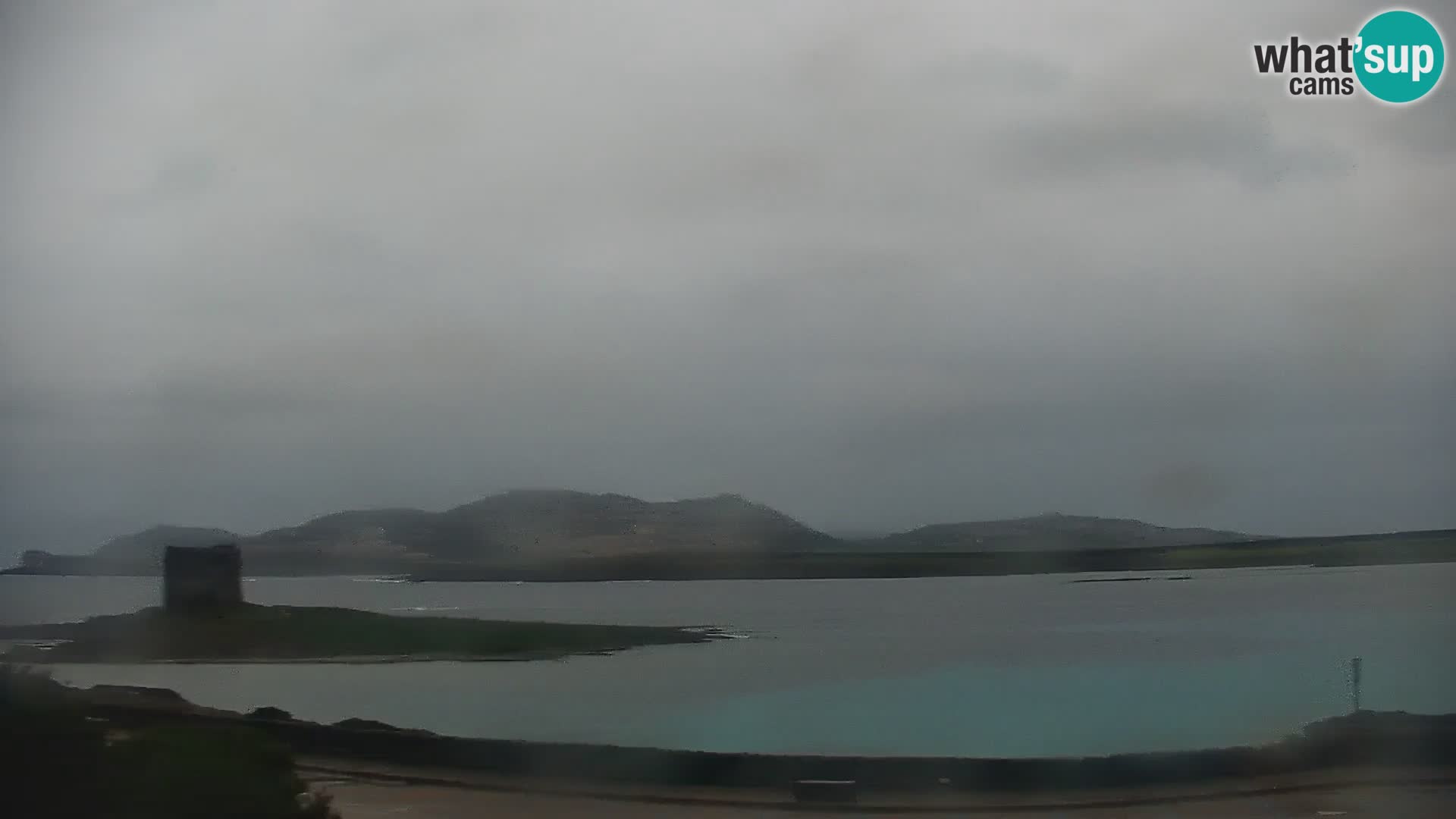 Stintino Spletna kamera v živo Plaža La Pelosa – Sardinija – Italija