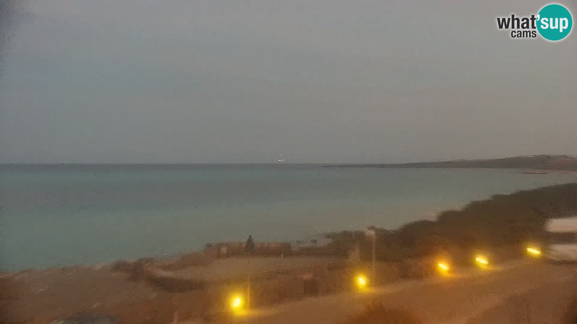 Stintino Spletna kamera v živo Plaža La Pelosa – Sardinija – Italija