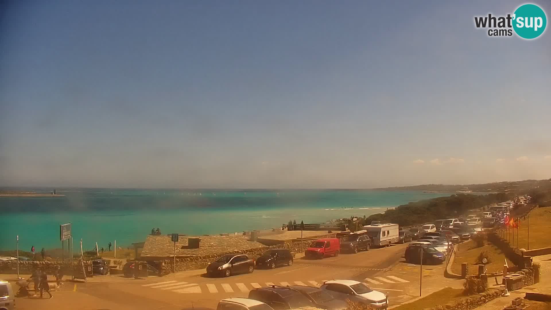 Stintino Web kamera uživo plaža La Pelosa – Sardinija – Italija