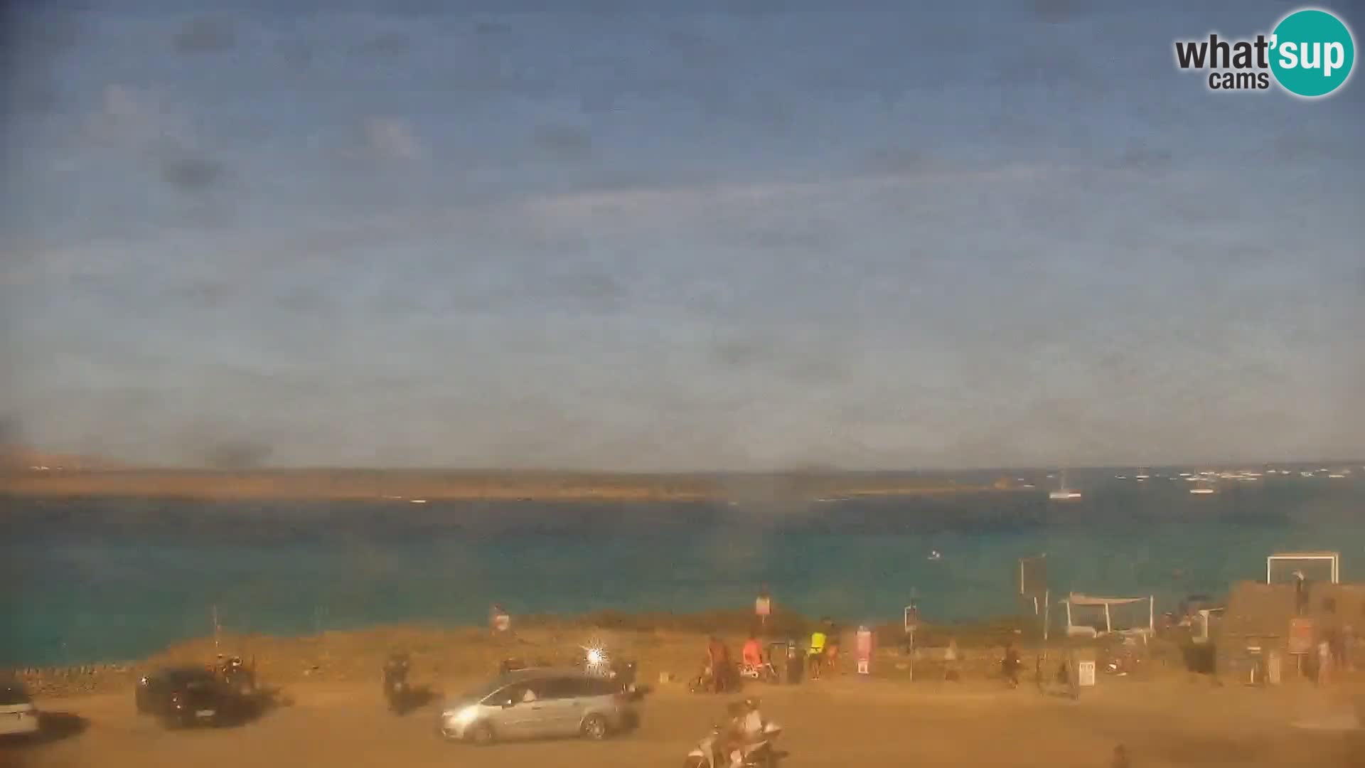Stintino Spletna kamera v živo Plaža La Pelosa – Sardinija – Italija