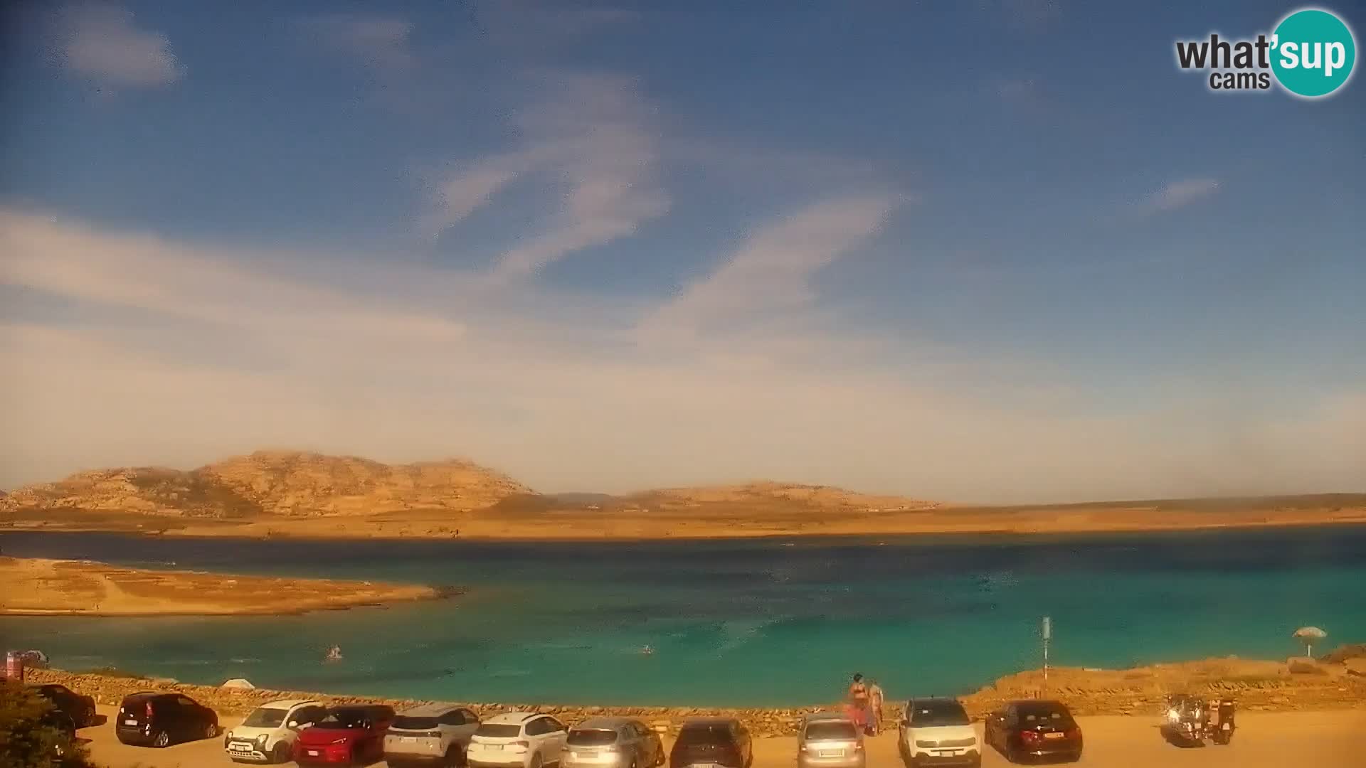 Stintino Spletna kamera v živo Plaža La Pelosa – Sardinija – Italija
