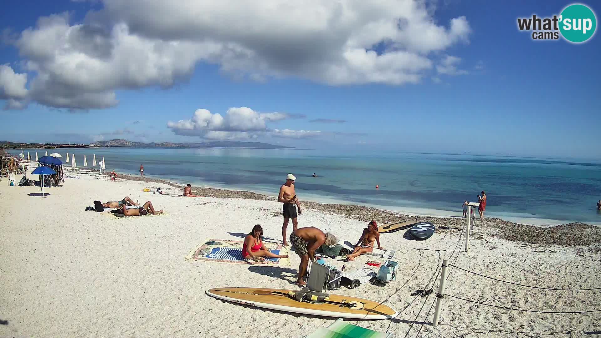 Spletna kamera plaža Le Saline Stintino | Sardinija