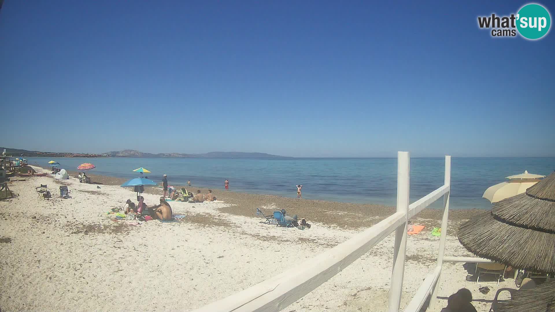 Spletna kamera plaža Le Saline Stintino | Sardinija
