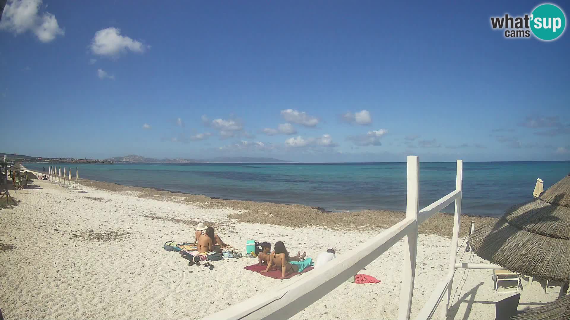 Spletna kamera plaža Le Saline Stintino | Sardinija