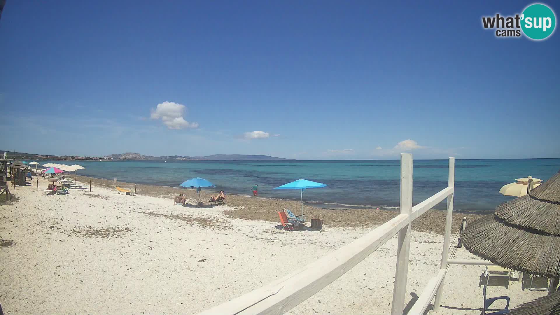 Spletna kamera plaža Le Saline Stintino | Sardinija