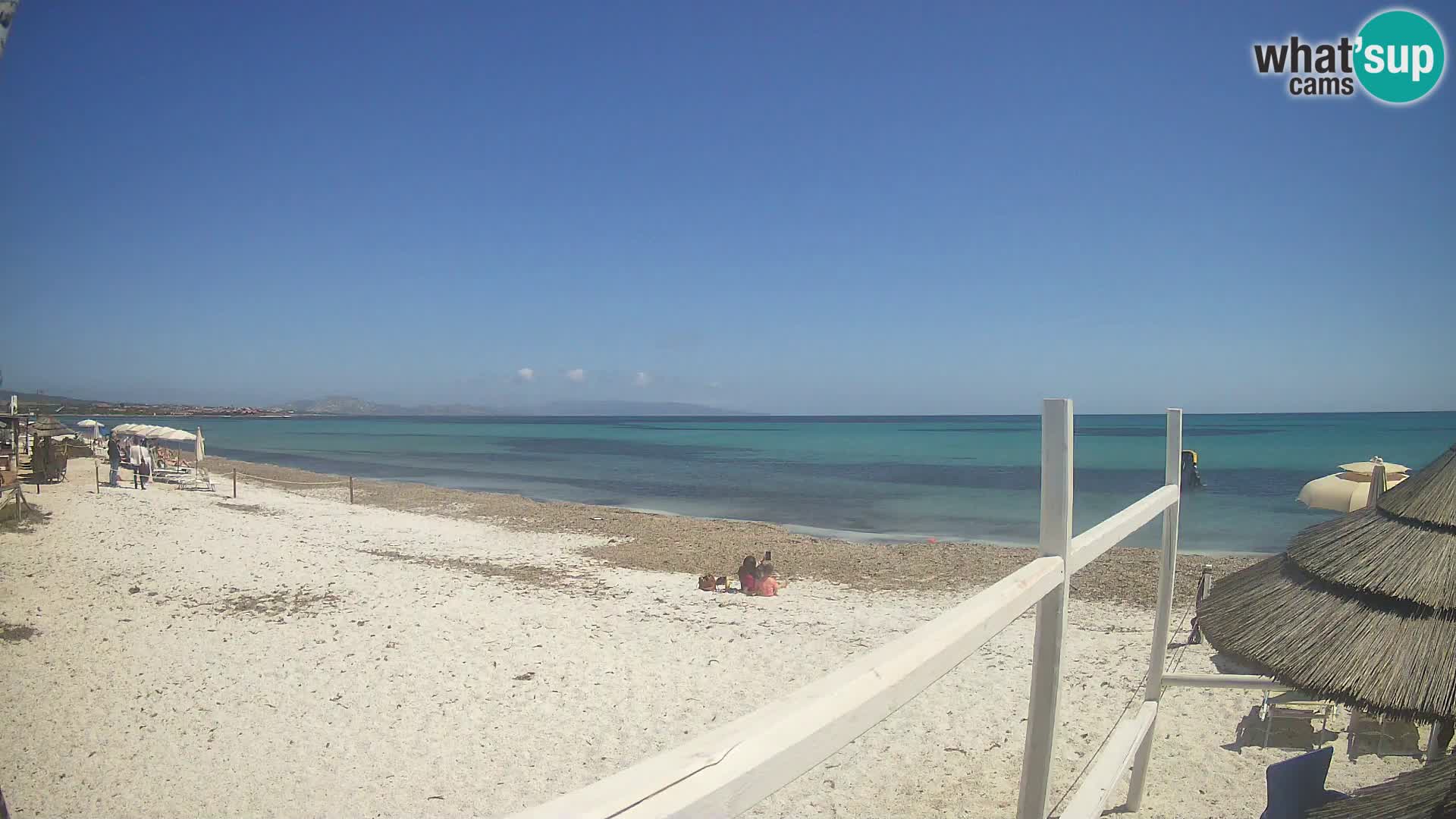 Spletna kamera plaža Le Saline Stintino | Sardinija