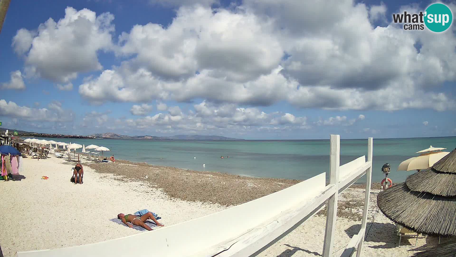 Spletna kamera plaža Le Saline Stintino | Sardinija