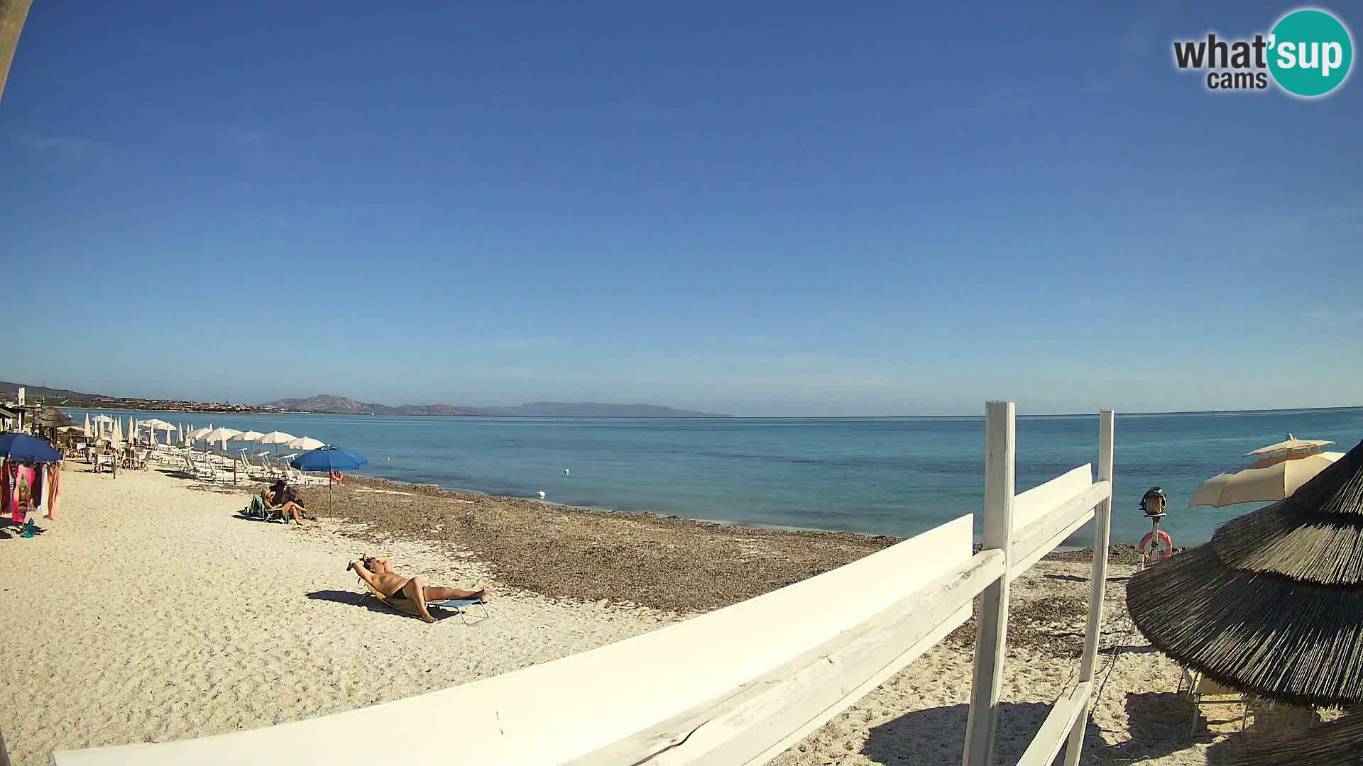 Spletna kamera plaža Le Saline Stintino | Sardinija
