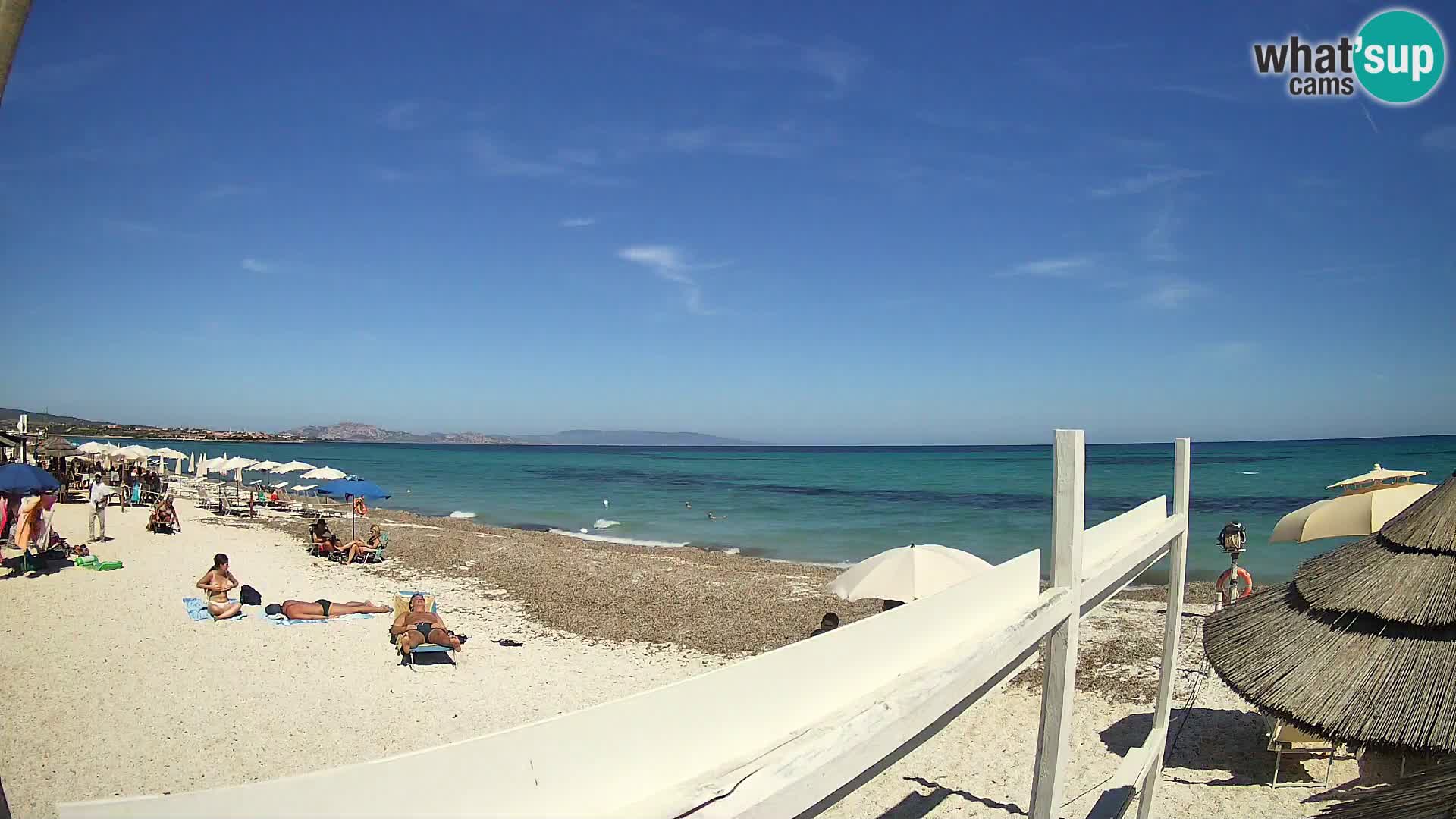 Spletna kamera plaža Le Saline Stintino | Sardinija
