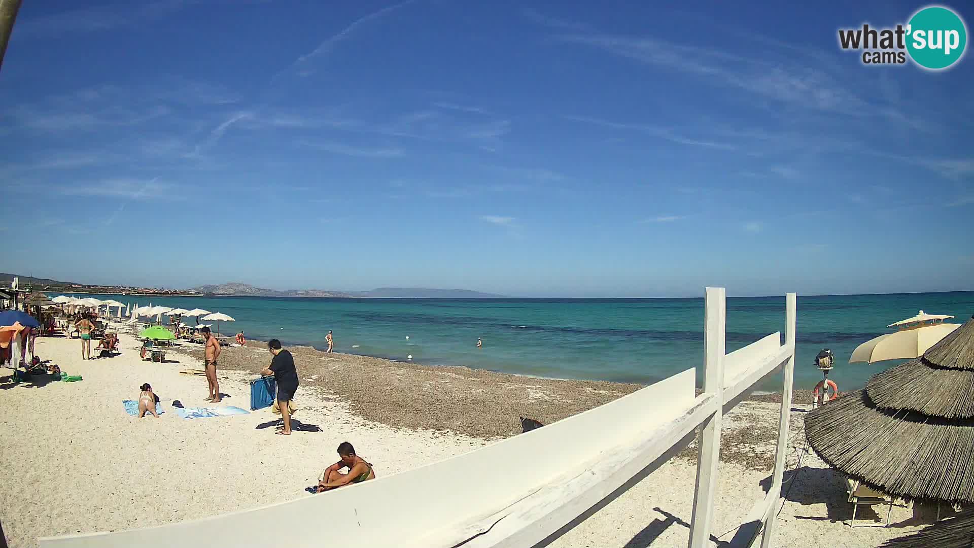 Spletna kamera plaža Le Saline Stintino | Sardinija