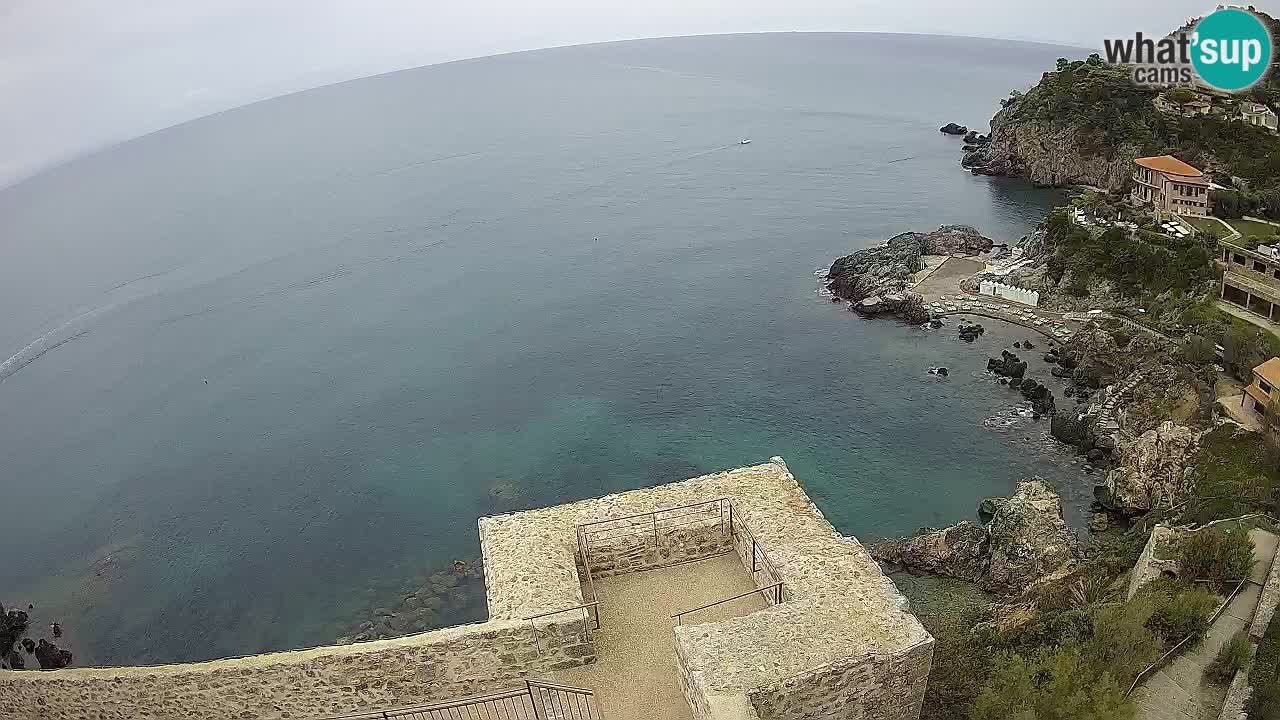 Webcam Talamone spectacular view of the Rocca Aldobrandesca