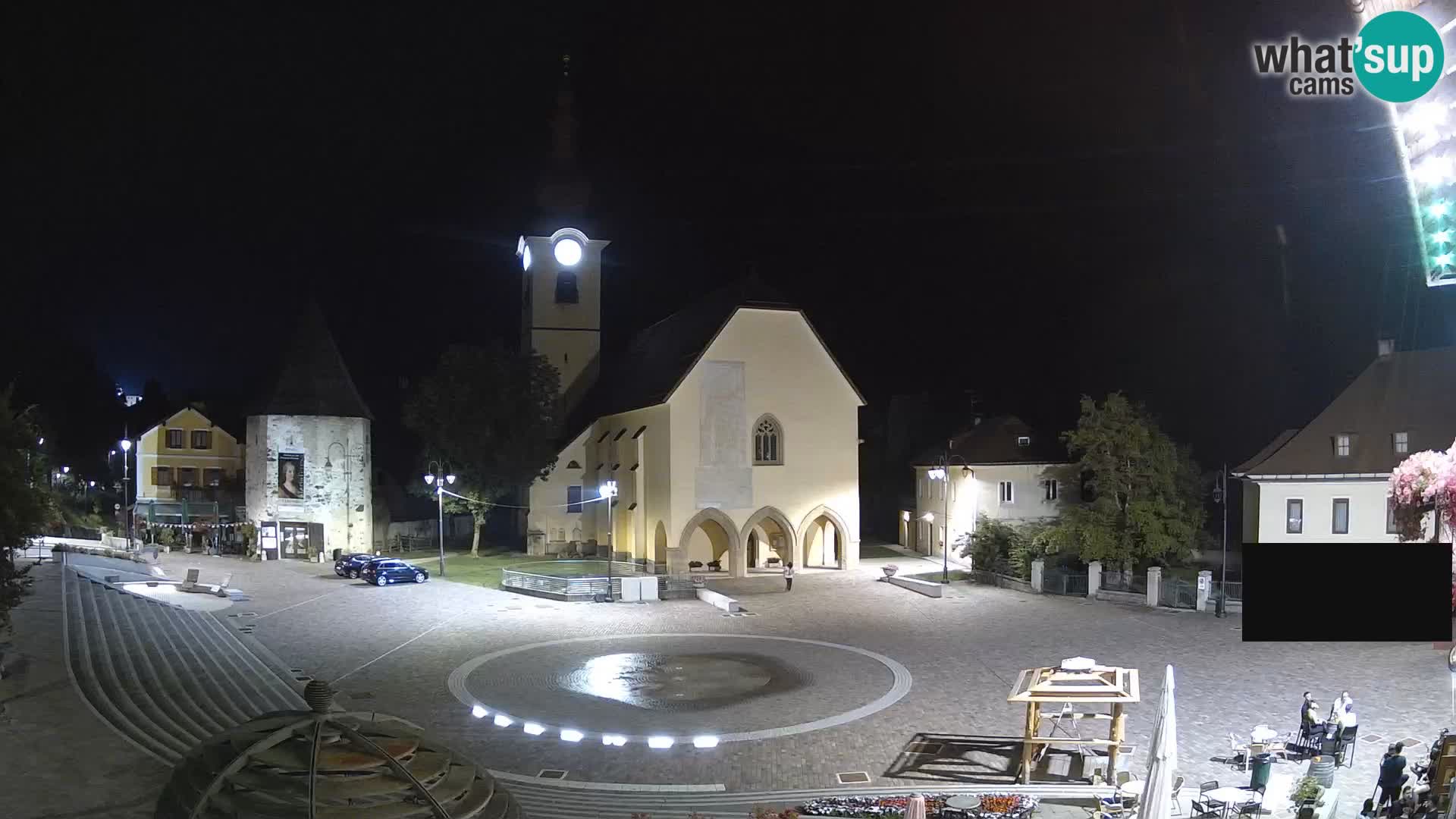 Trbiž – trg Unità / cerkev SS.Pietro in Paolo Apostoli