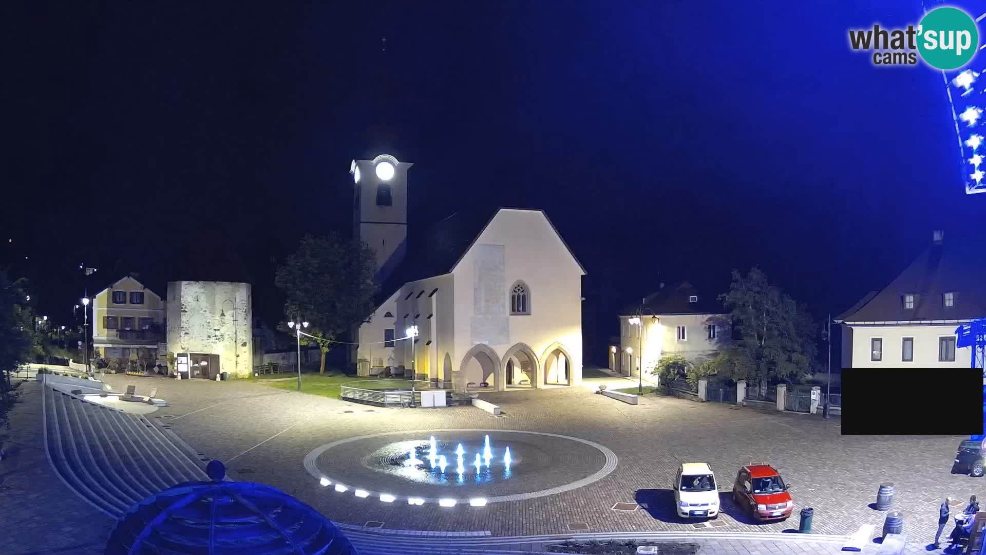 Trbiž – trg Unità / cerkev SS.Pietro in Paolo Apostoli