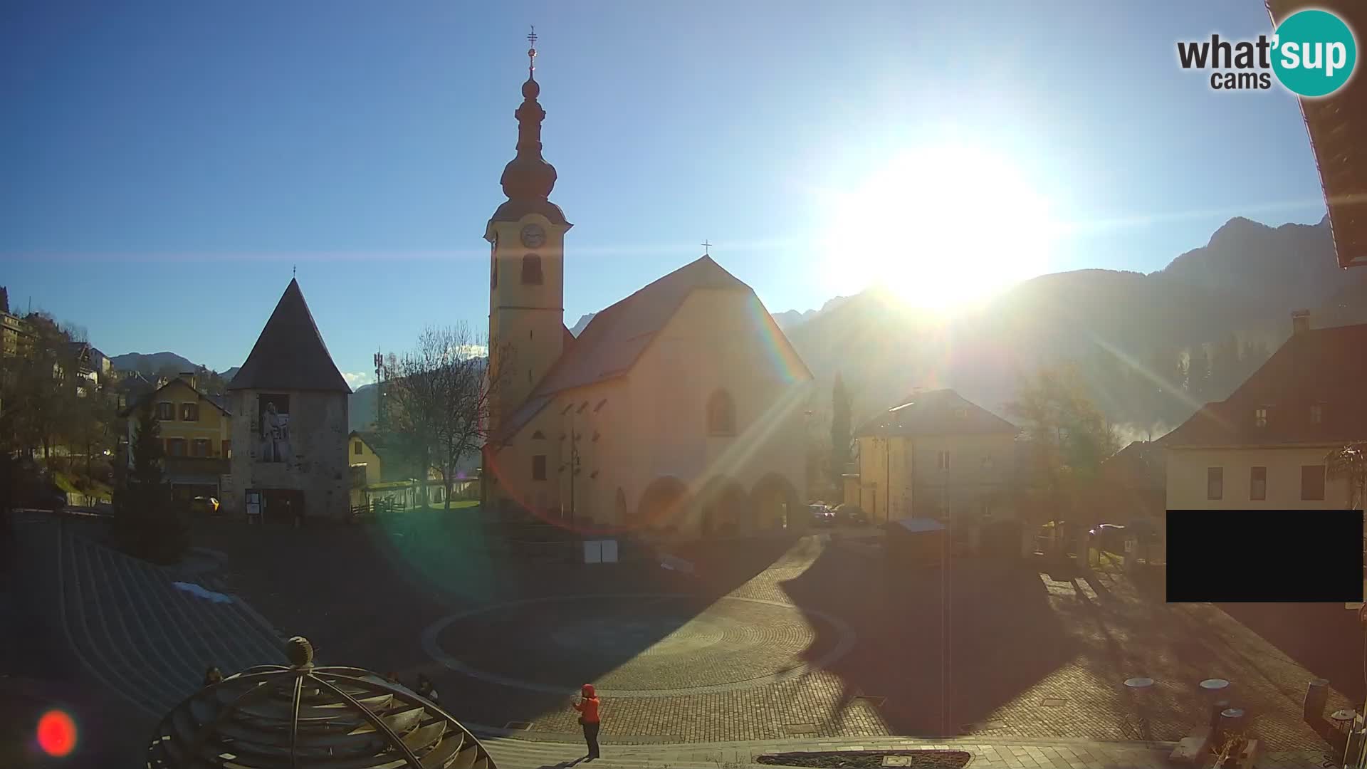 Tarvis – Platz Unità / Kirche SS.Pietro und Paolo Apostoli