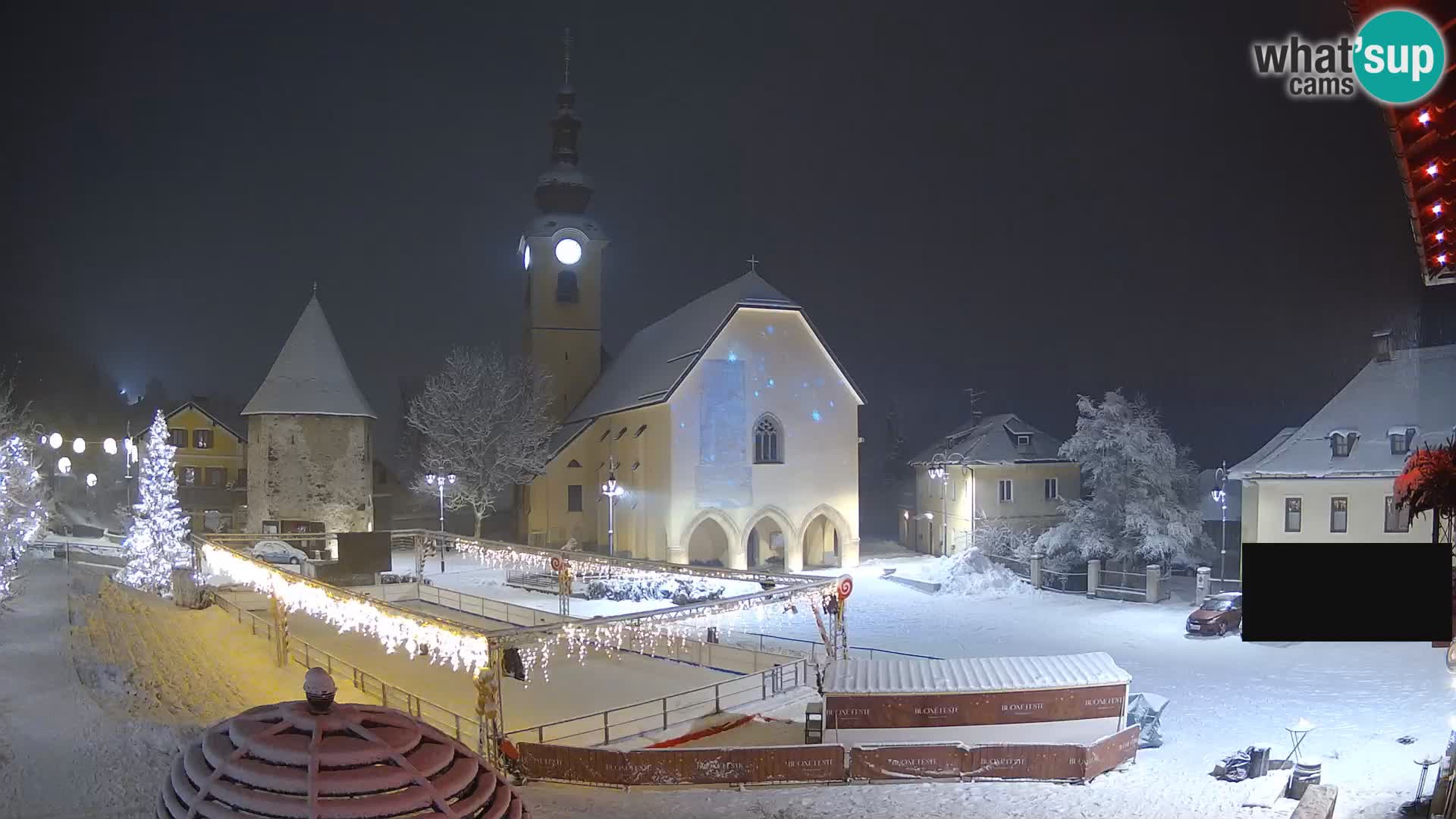 Tarvis – Platz Unità / Kirche SS.Pietro und Paolo Apostoli