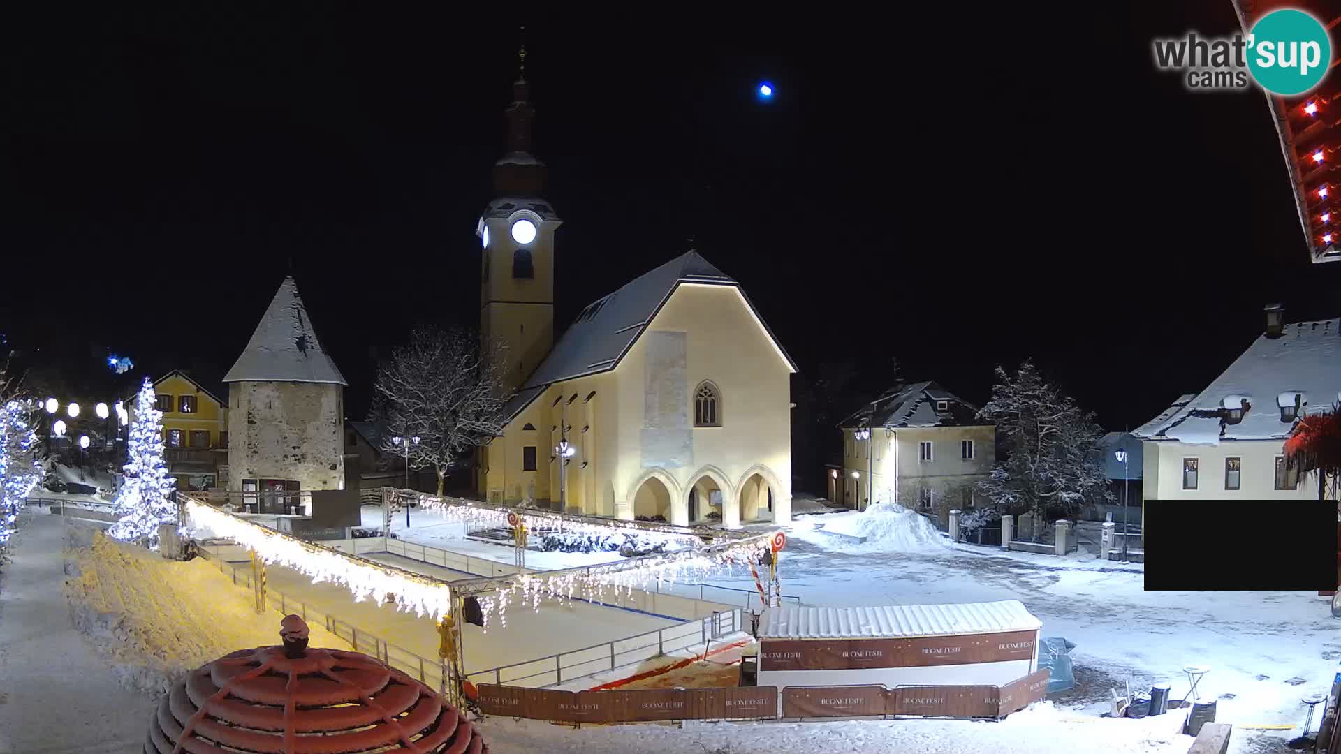 Tarvis – Platz Unità / Kirche SS.Pietro und Paolo Apostoli