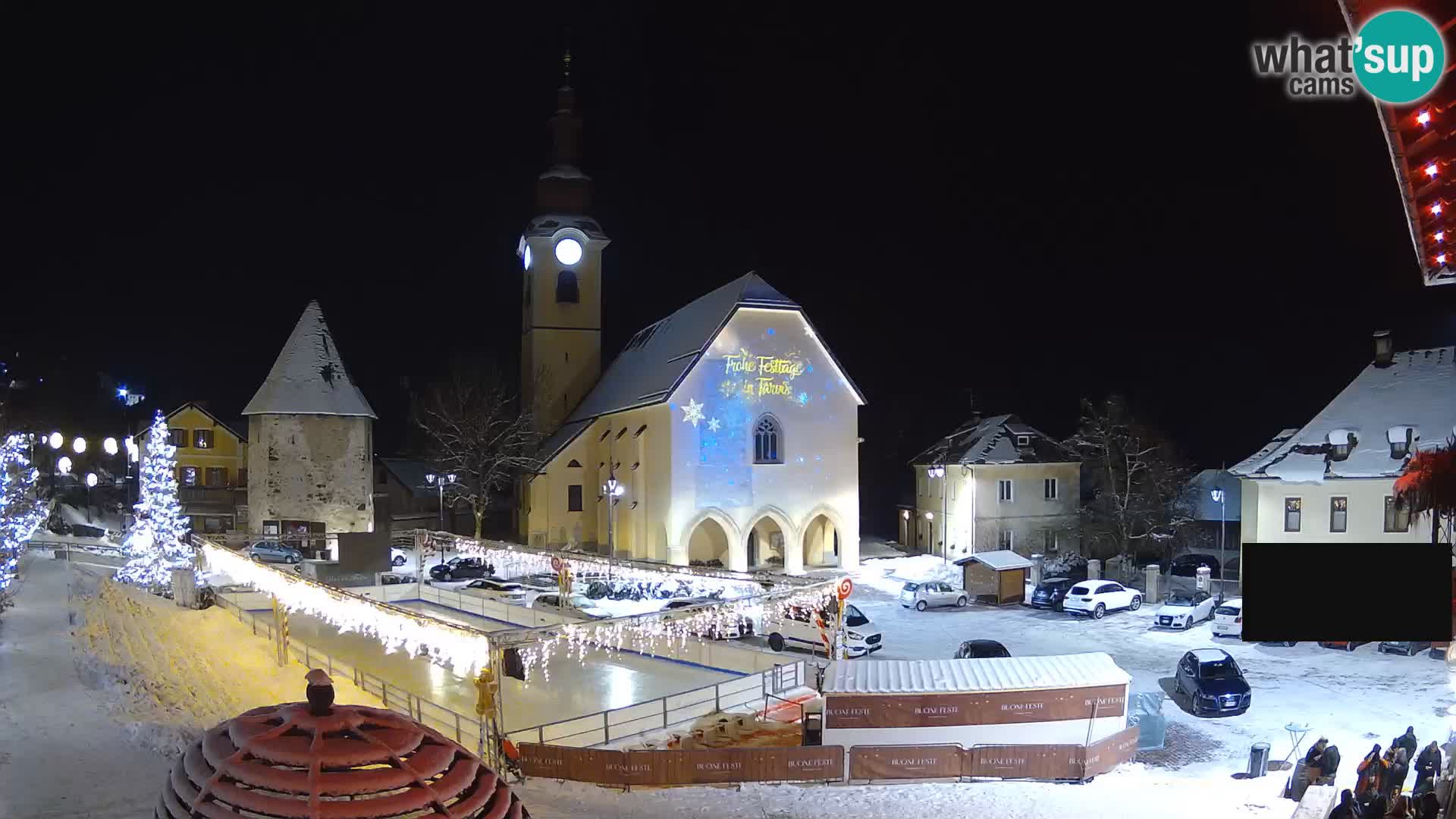 Tarvis – Platz Unità / Kirche SS.Pietro und Paolo Apostoli