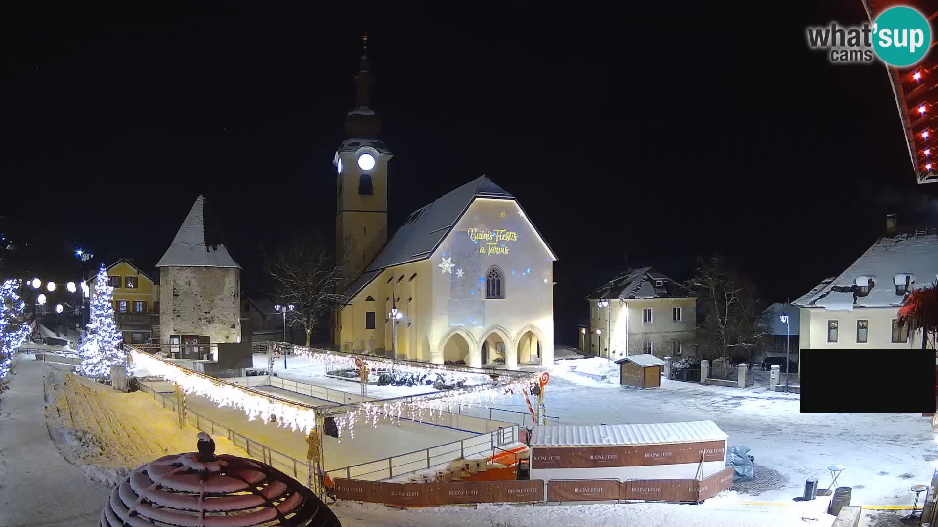 Tarvis – Platz Unità / Kirche SS.Pietro und Paolo Apostoli