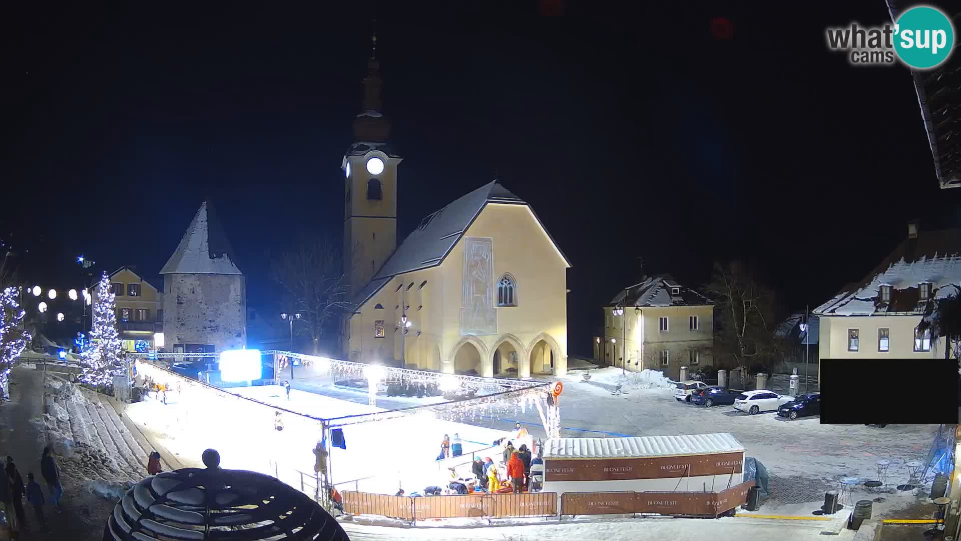 Tarvis – Platz Unità / Kirche SS.Pietro und Paolo Apostoli