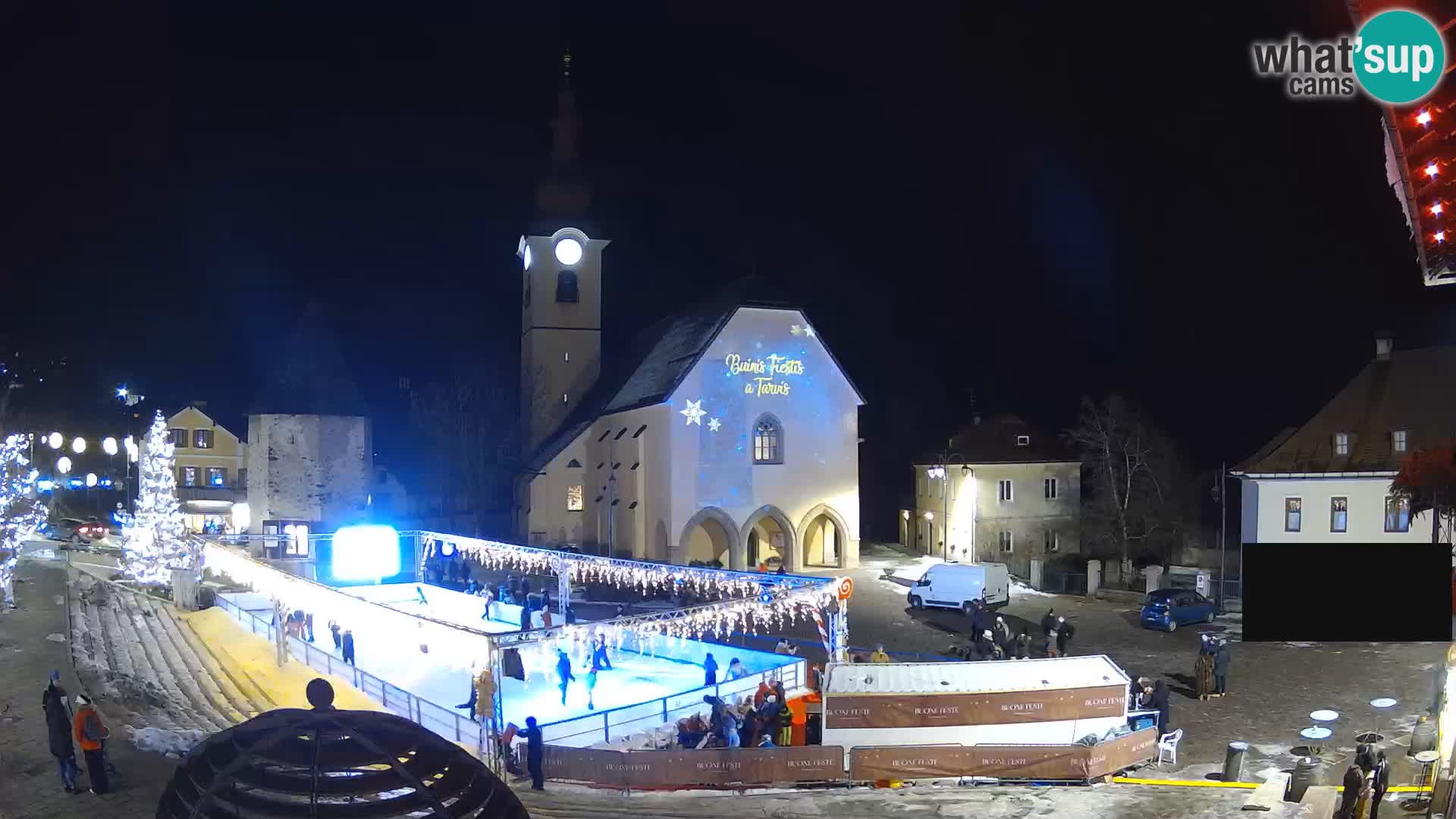 Tarvis – Platz Unità / Kirche SS.Pietro und Paolo Apostoli