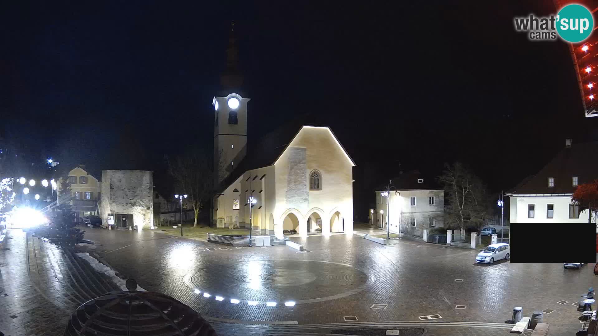 Tarvis – Platz Unità / Kirche SS.Pietro und Paolo Apostoli