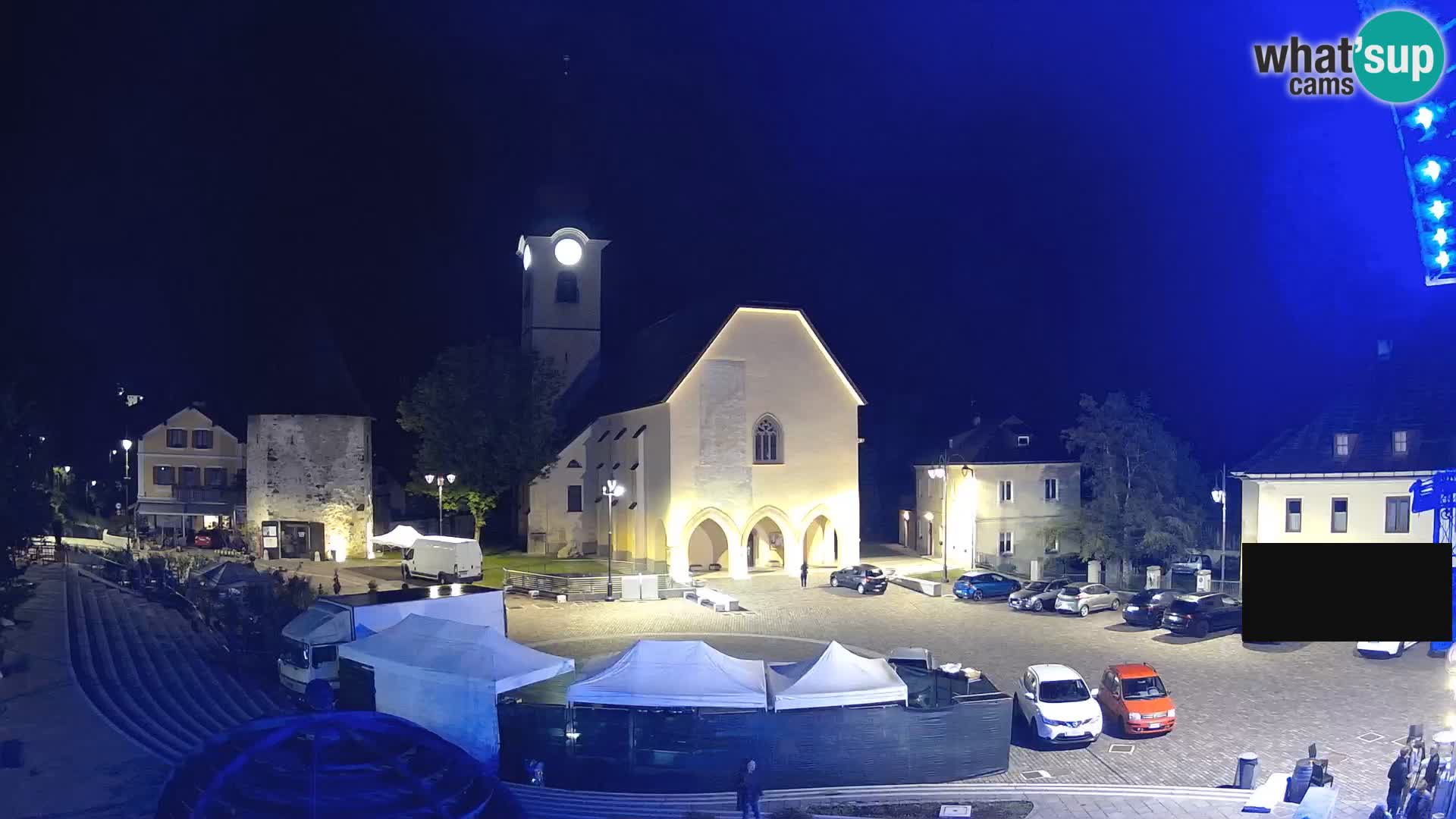 Trbiž – trg Unità / cerkev SS.Pietro in Paolo Apostoli