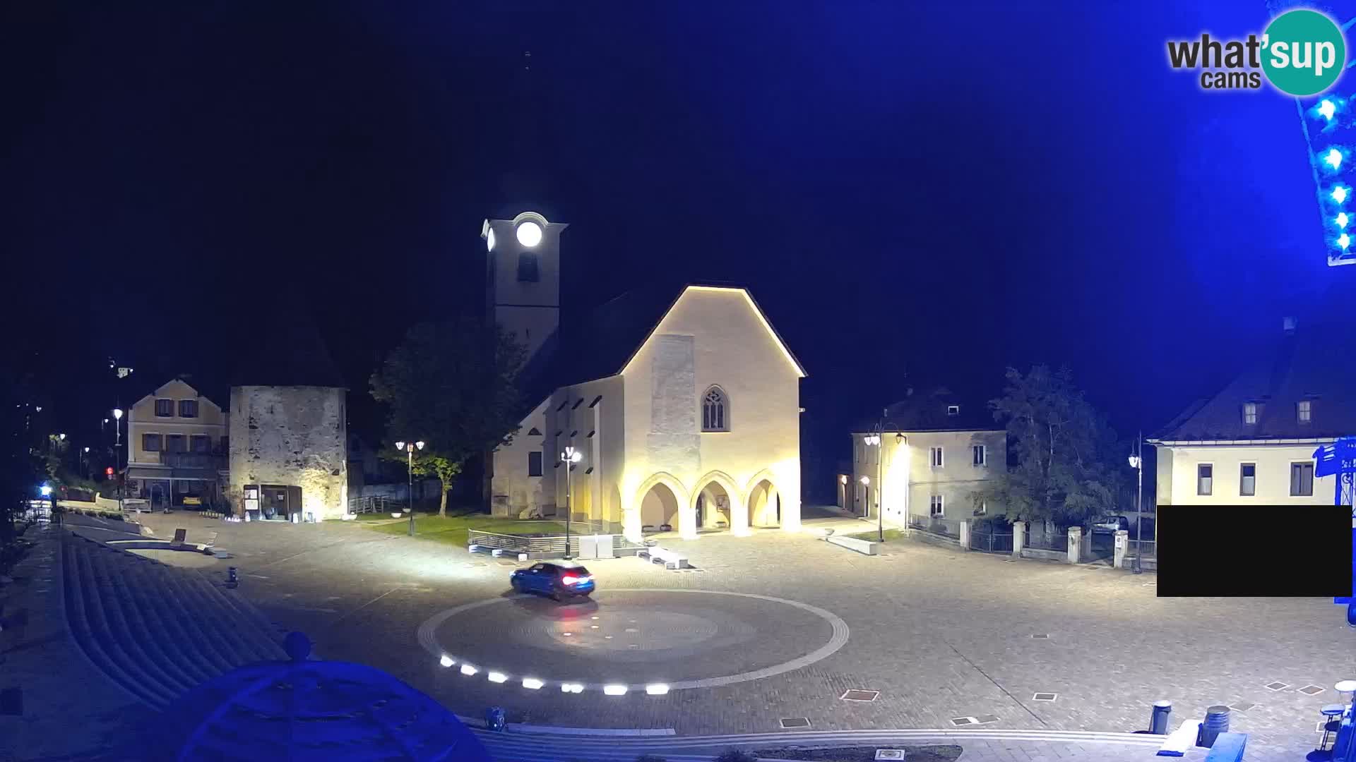 Trbiž – trg Unità / cerkev SS.Pietro in Paolo Apostoli