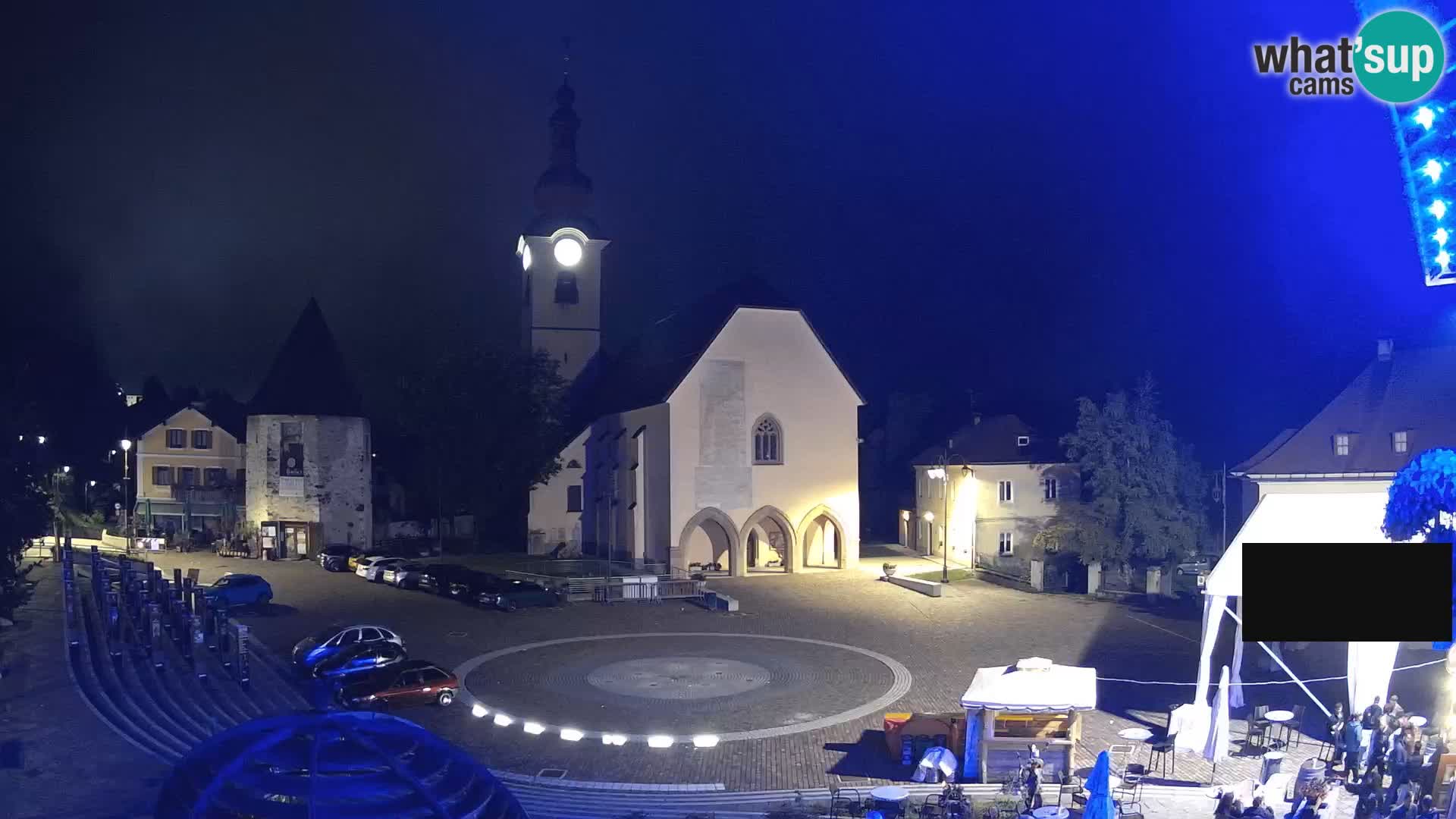 Trbiž – trg Unità / cerkev SS.Pietro in Paolo Apostoli