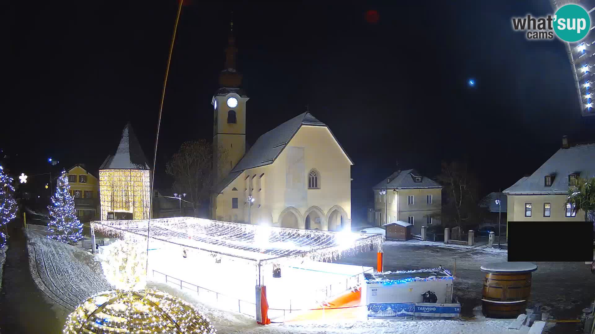 Trbiž – trg Unità / crkva SS.Pietro in Paolo Apostoli