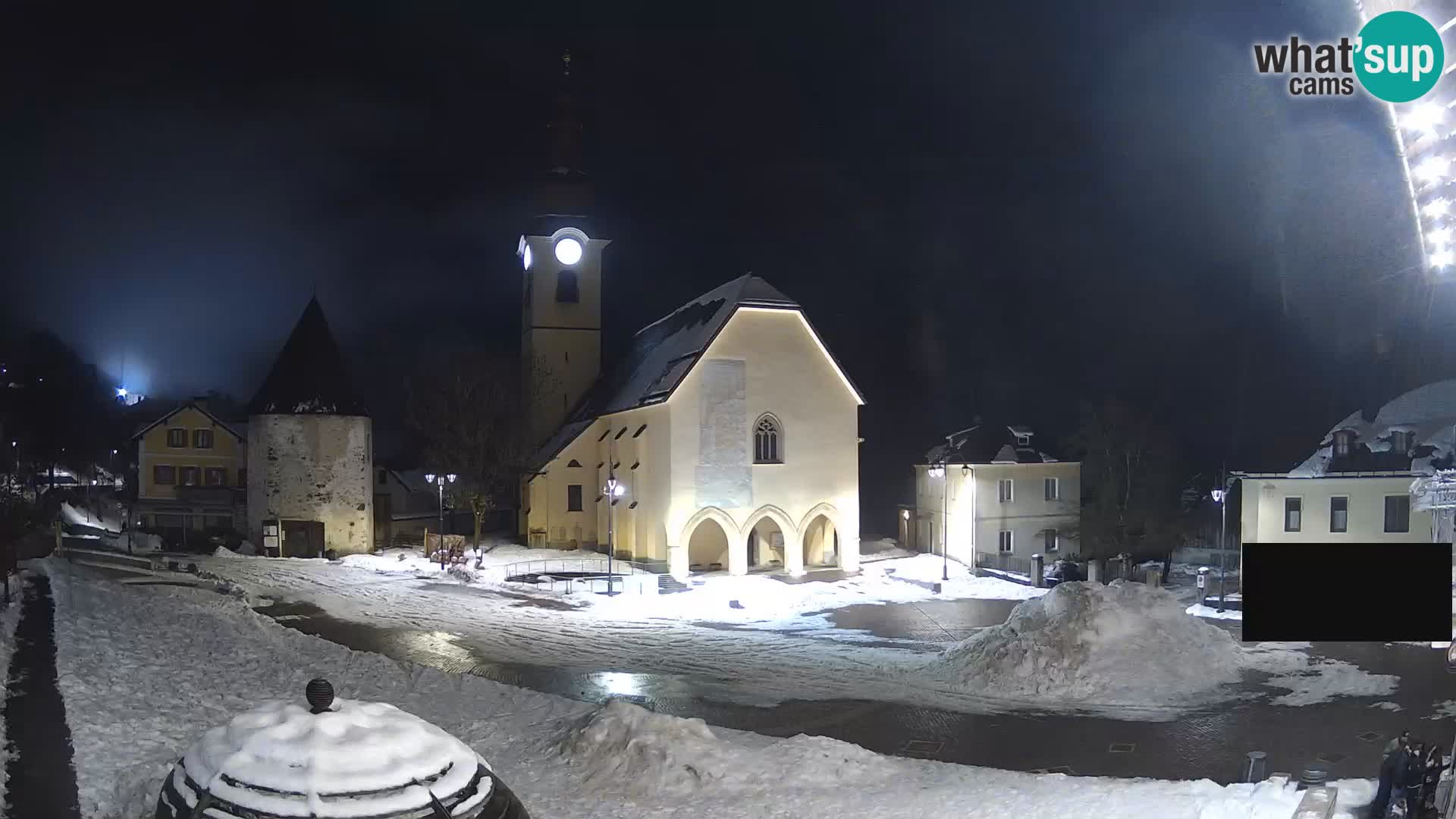 Trbiž – trg Unità / crkva SS.Pietro in Paolo Apostoli