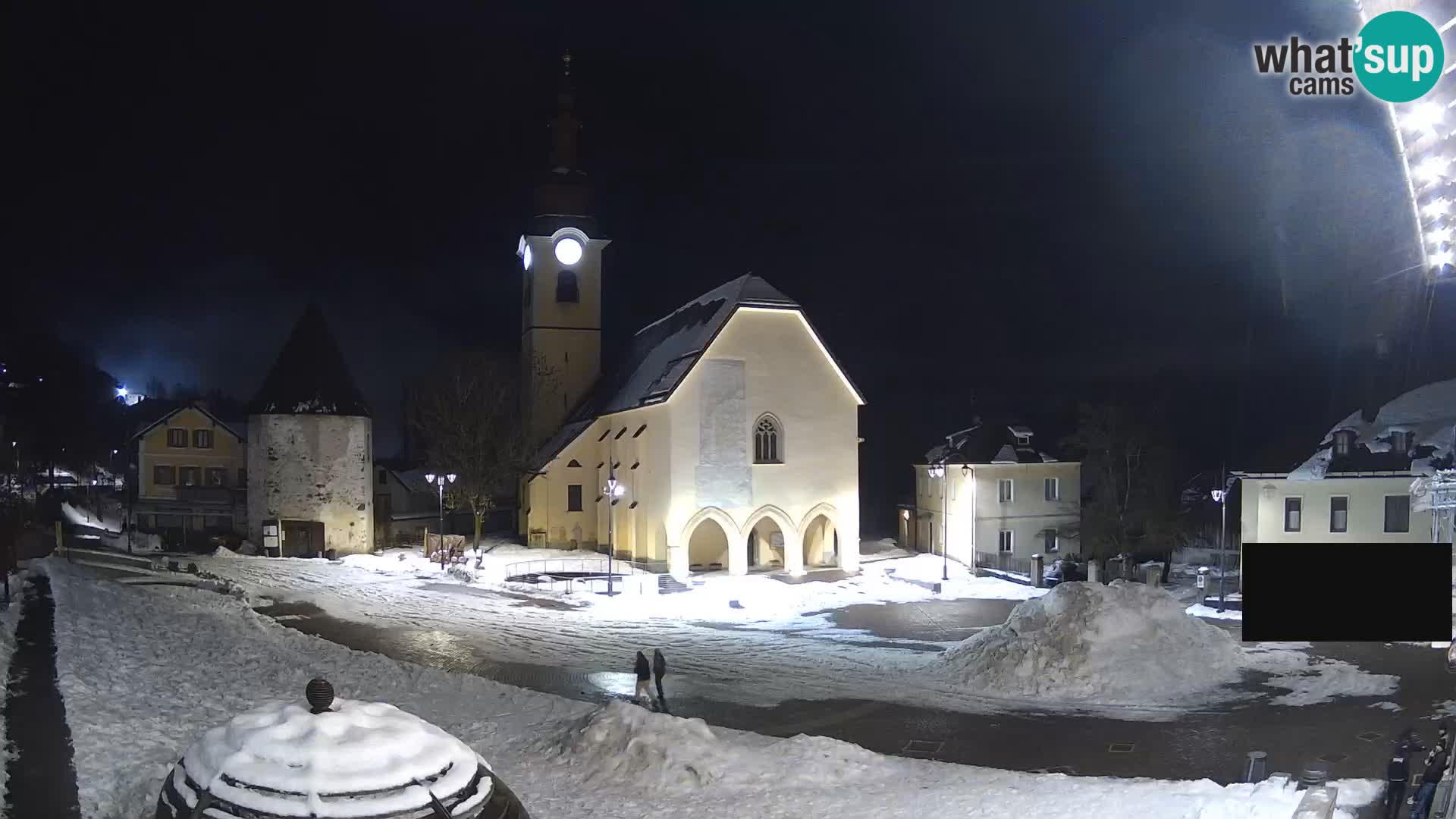 Trbiž – trg Unità / crkva SS.Pietro in Paolo Apostoli