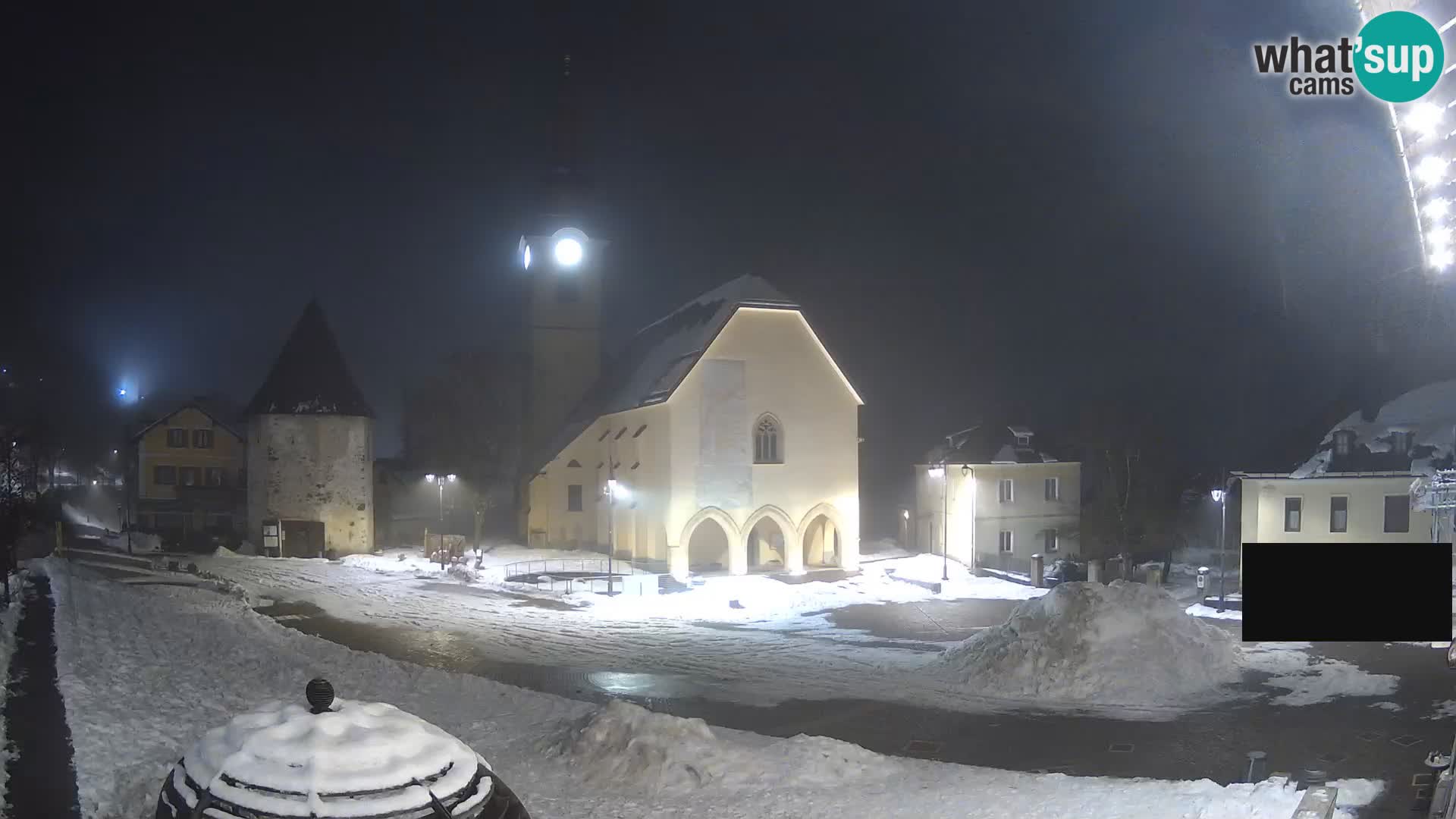 Trbiž – trg Unità / crkva SS.Pietro in Paolo Apostoli