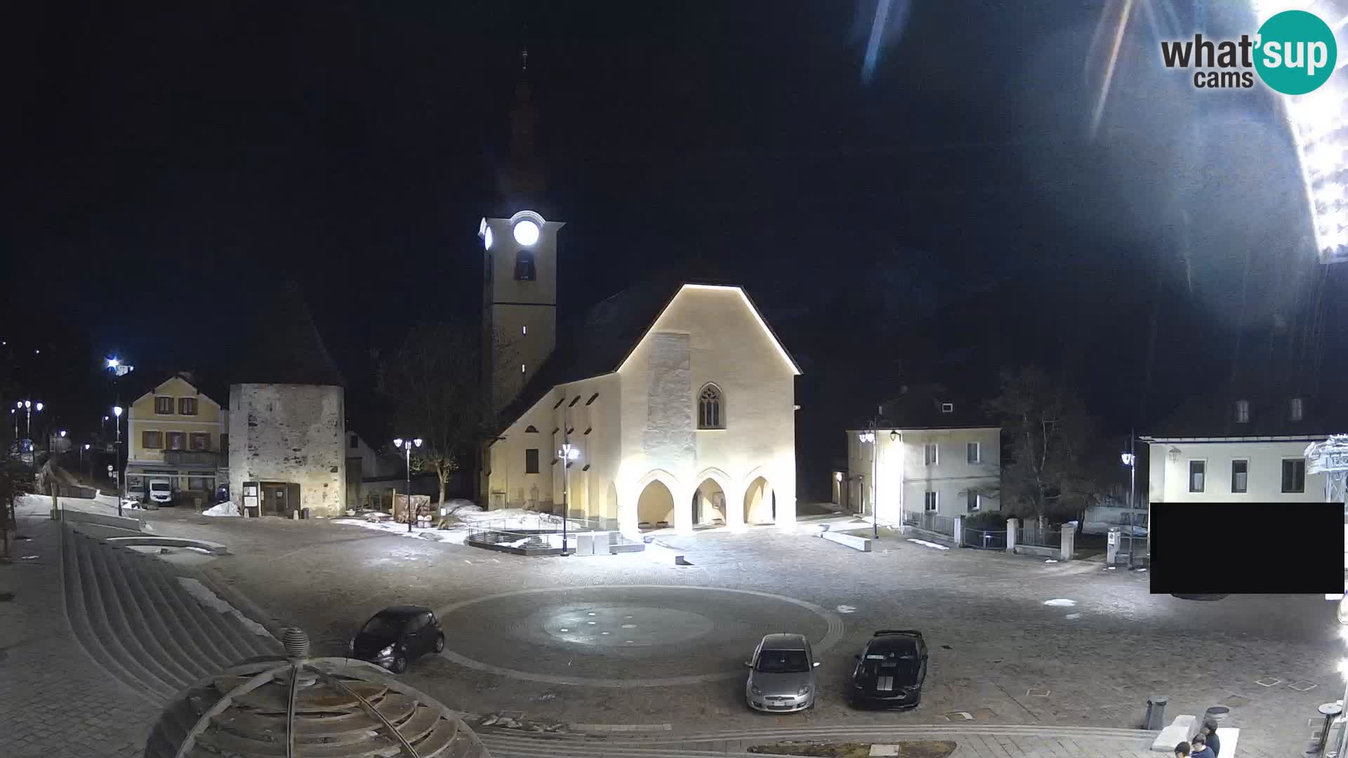 Tarvis – Platz Unità / Kirche SS.Pietro und Paolo Apostoli