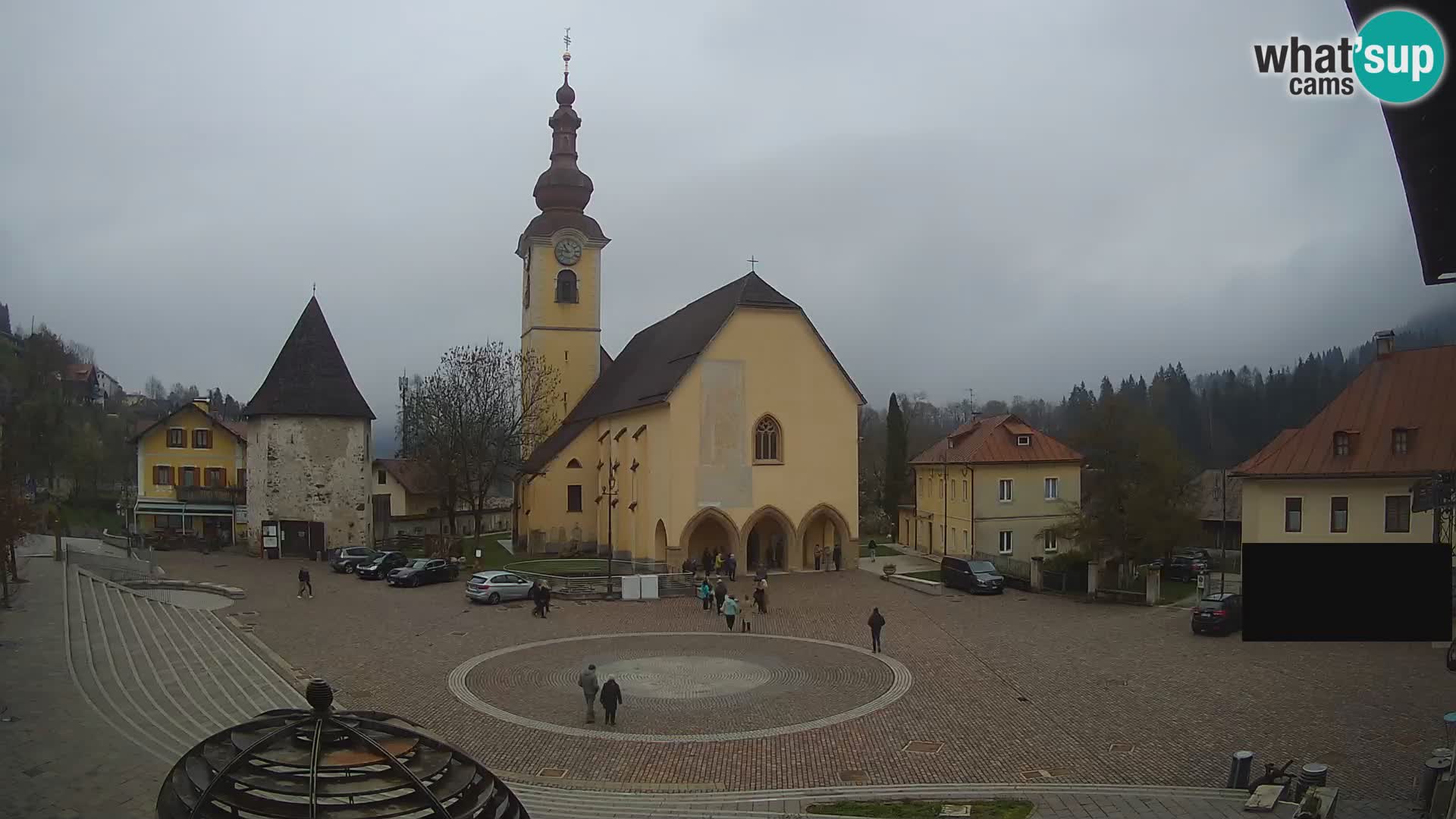 Trbiž – trg Unità / crkva SS.Pietro in Paolo Apostoli