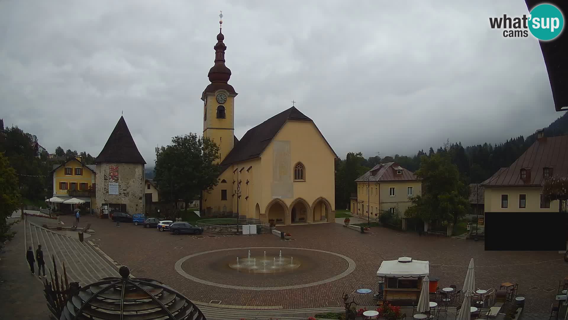 Webcam Tarvis Platz Unità – Liveblick auf das Stadtzentrum
