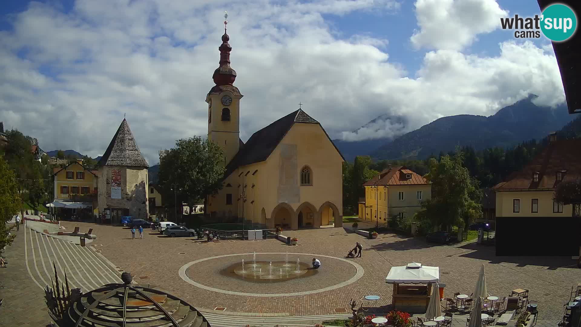 Webcam Tarvisio Piazza Unità – Vista live sul centro