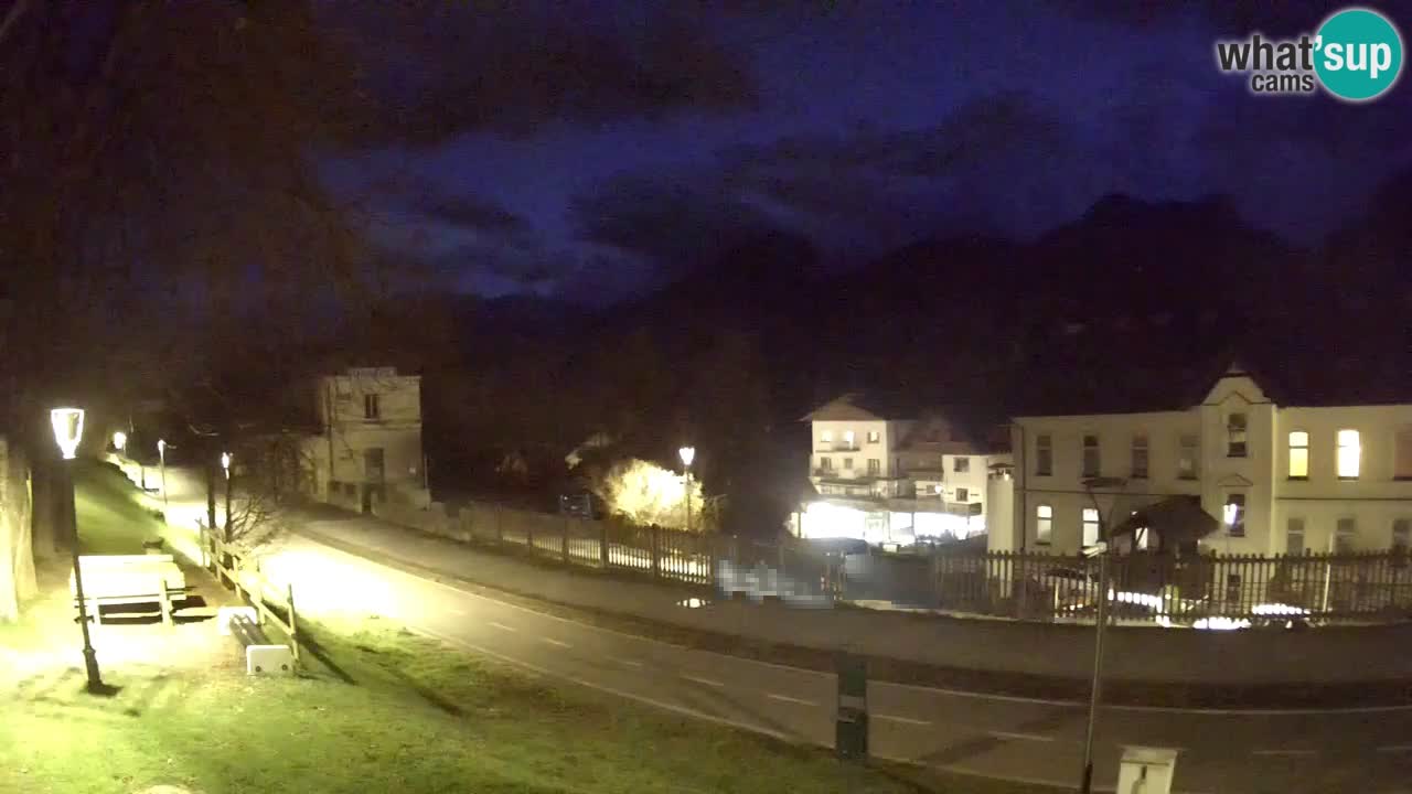 Tarvisio Live webcam – pista ciclabile e il gruppo del Mangart