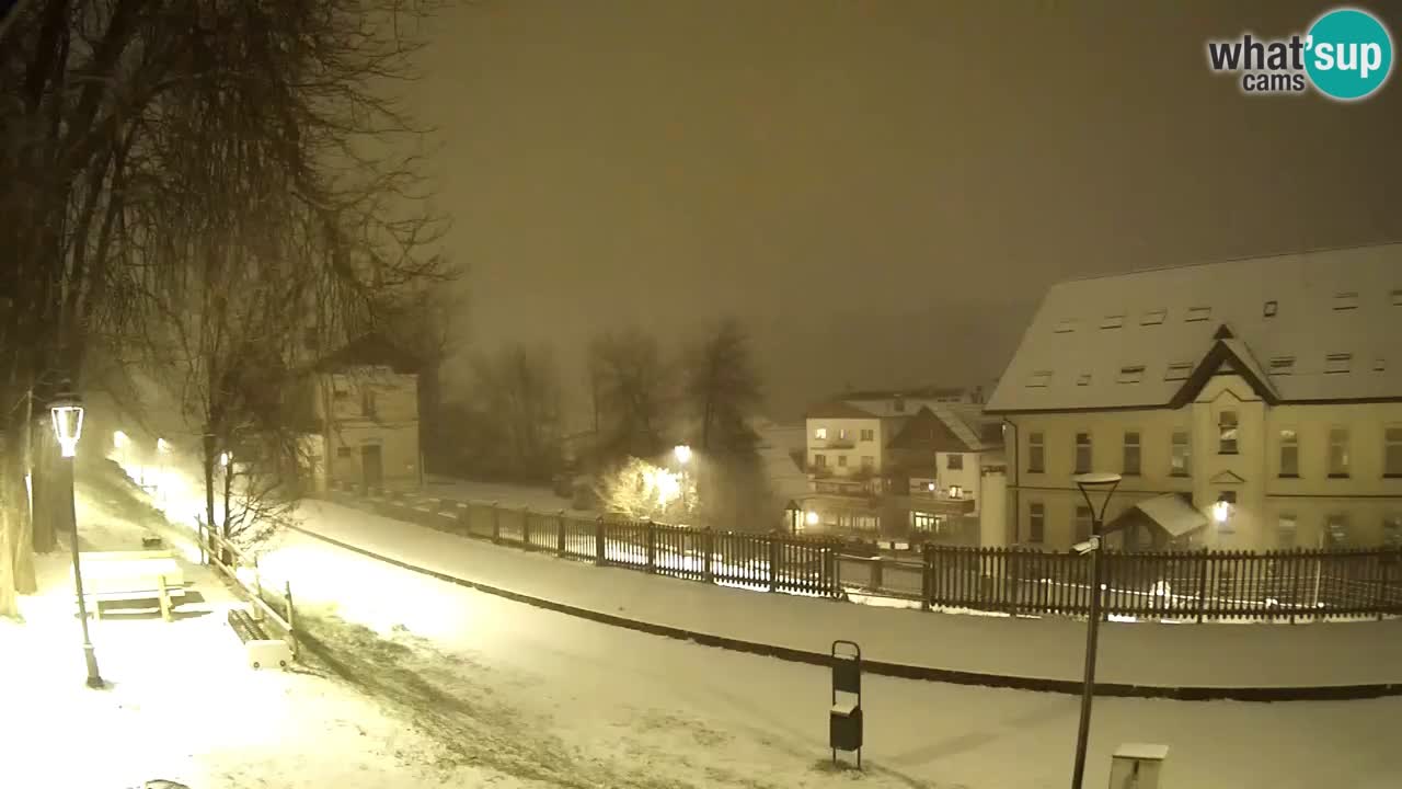 Tarvisio Live webcam – pista ciclabile e il gruppo del Mangart