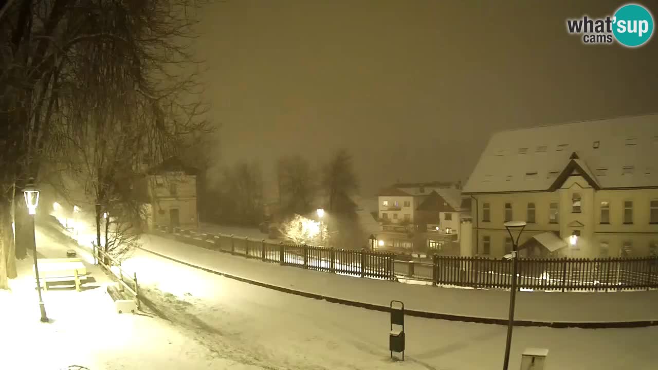 Tarvisio Live webcam – pista ciclabile e il gruppo del Mangart