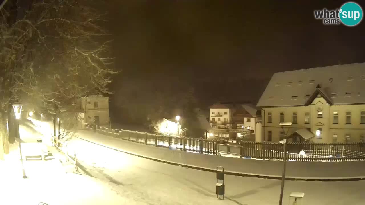 Tarvisio Live webcam – pista ciclabile e il gruppo del Mangart